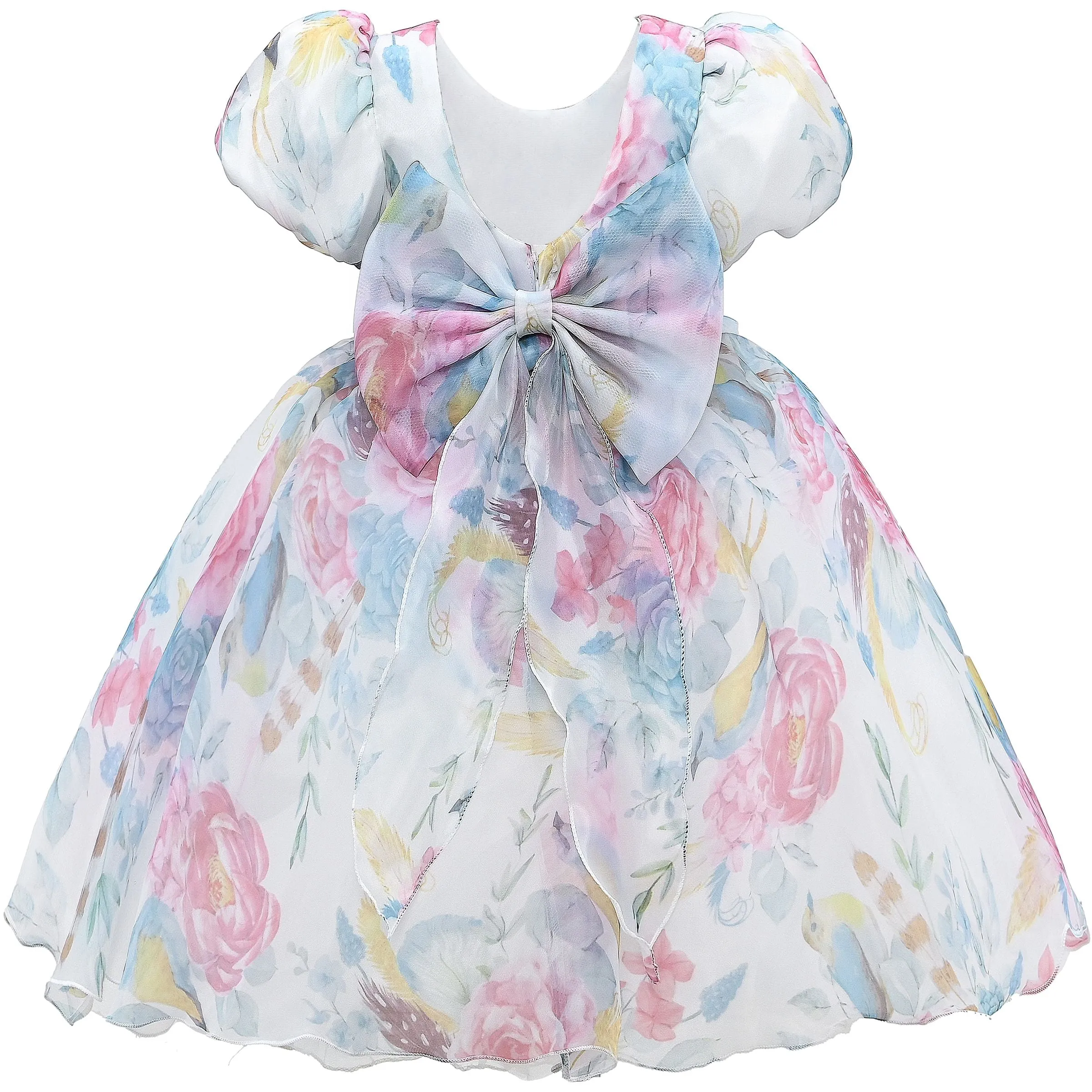 Pink Chablis Floral Garden Organza Dress