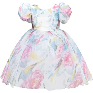 Pink Chablis Floral Garden Organza Dress
