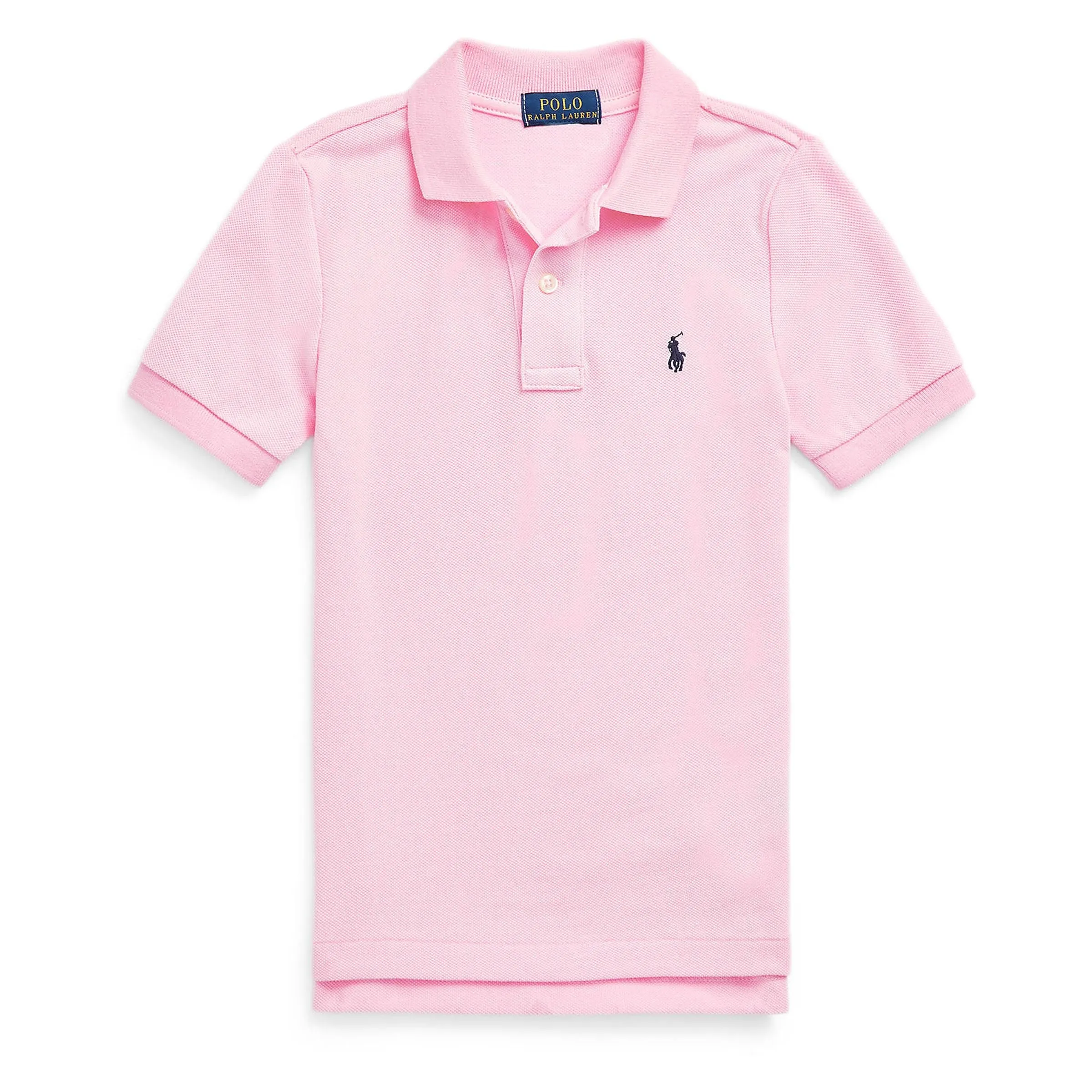 Pink Logo Cotton Polo