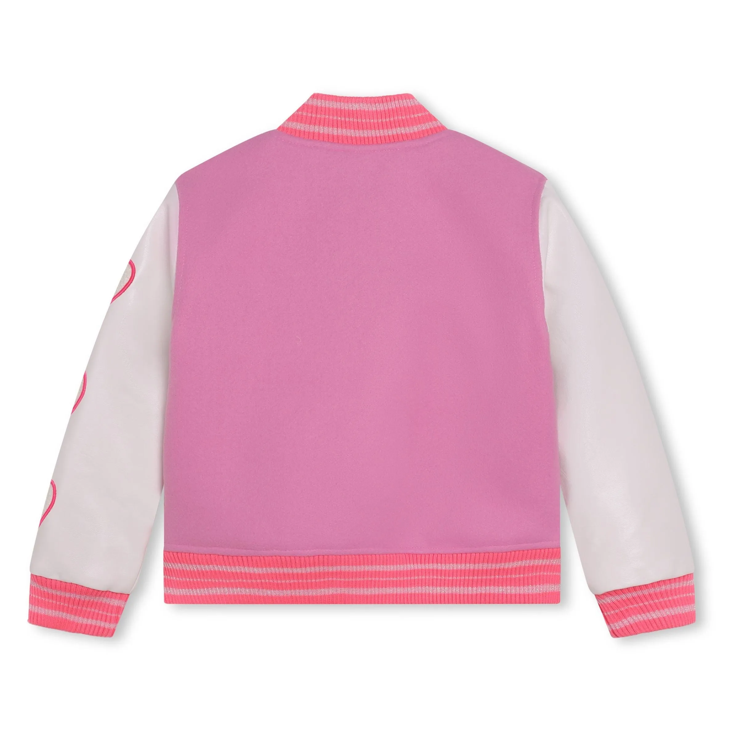 Pink Logo Letterman Jacket