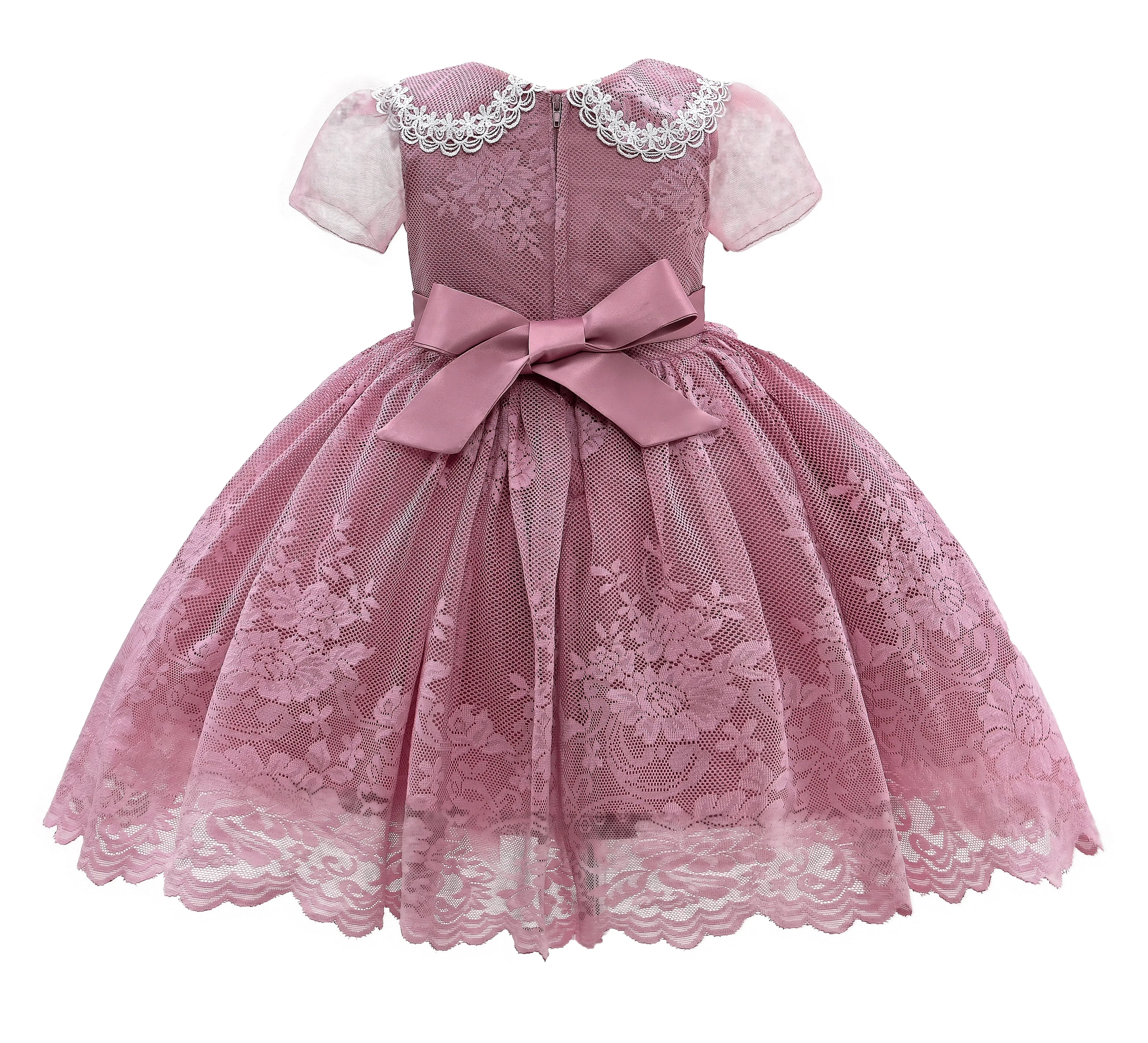 Pink Rose Dolly Embroidered Dress