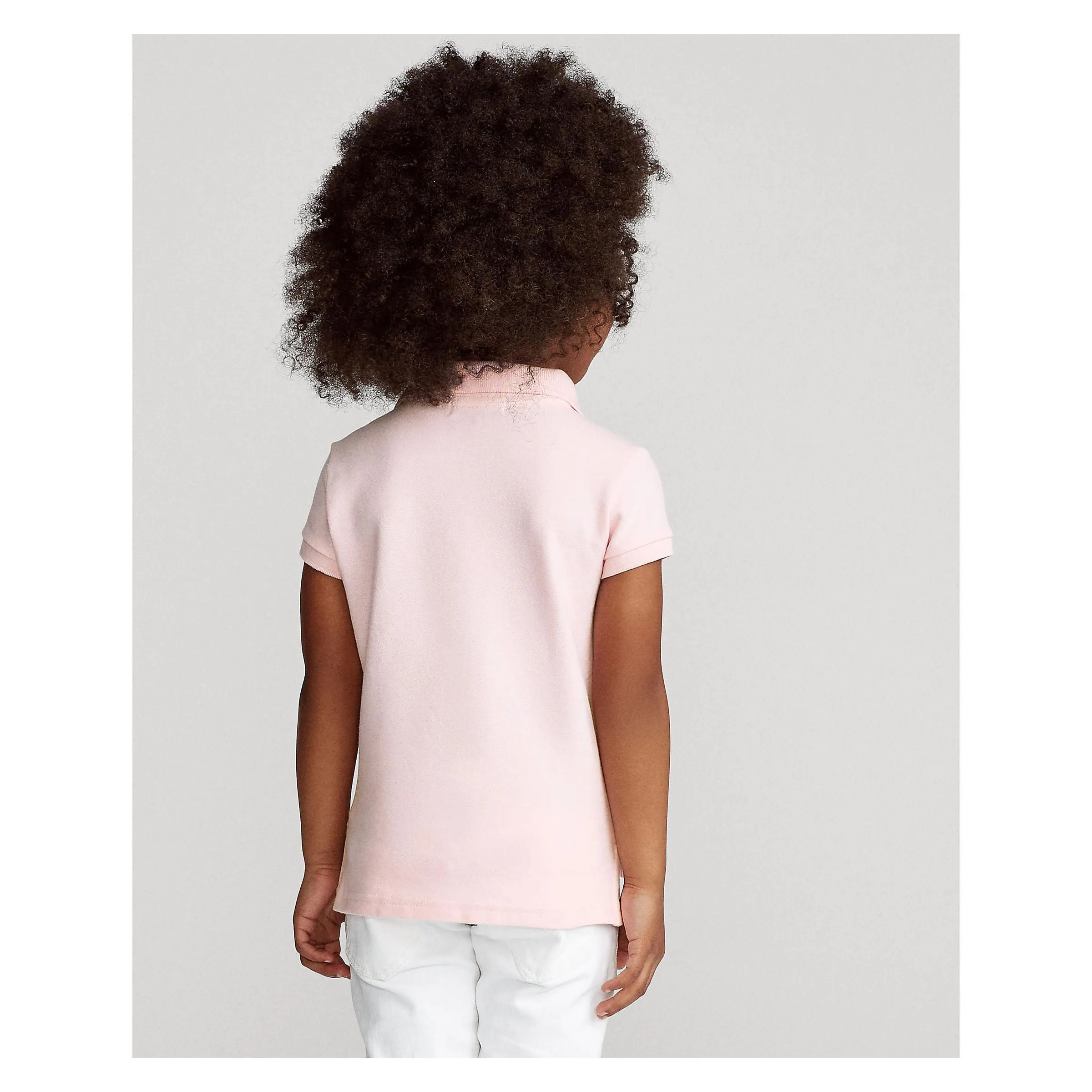 Pink Stretch Cotton Polo