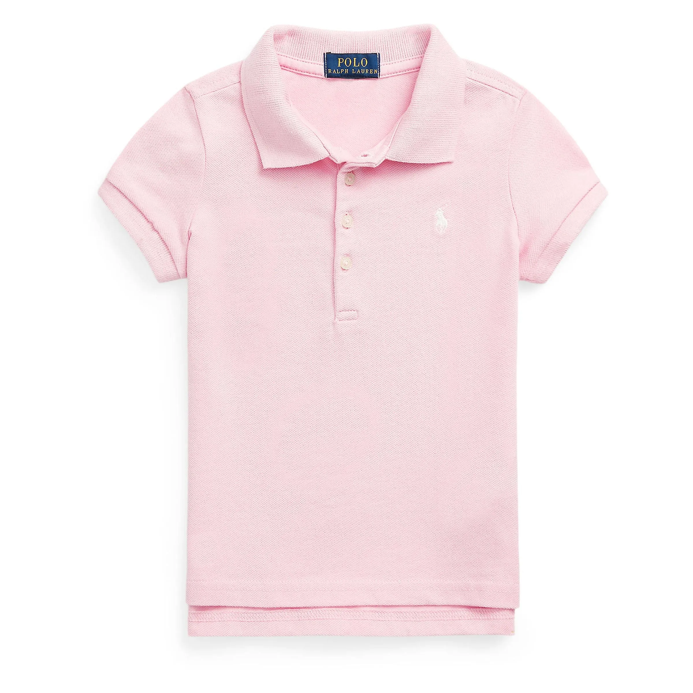 Pink Stretch Cotton Polo