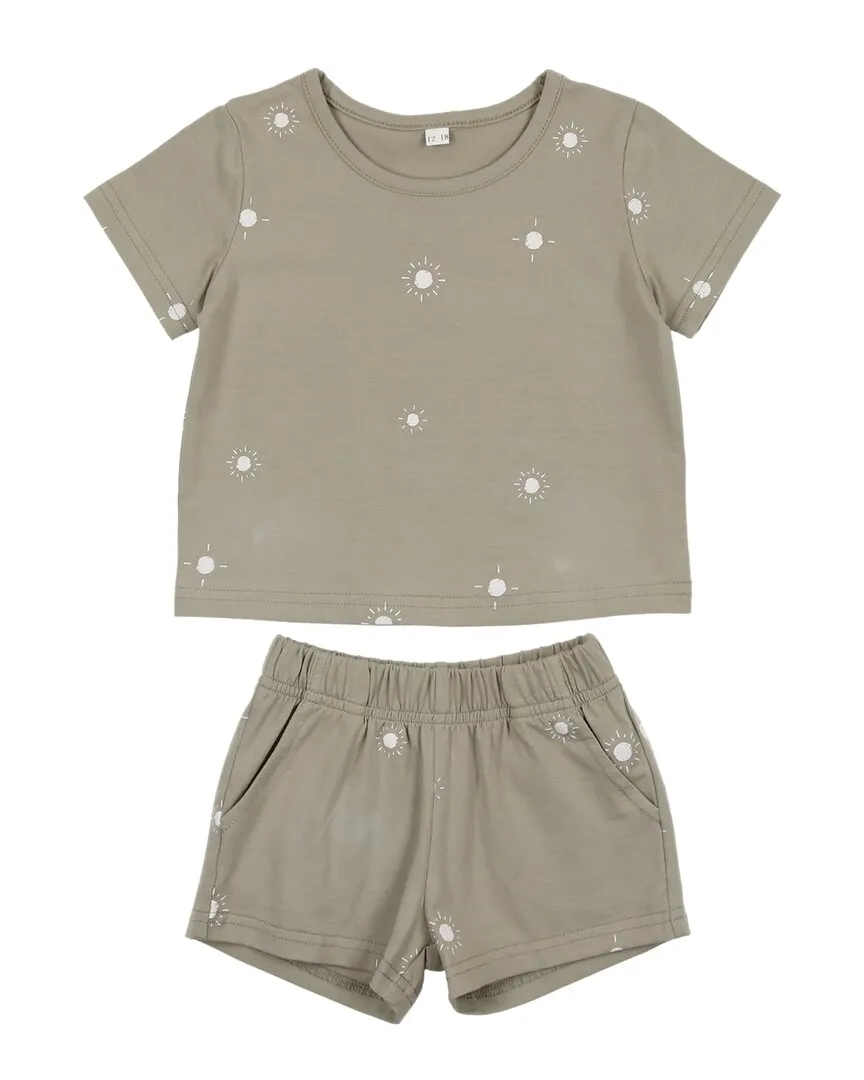 Pouf Baby Sun Print Set