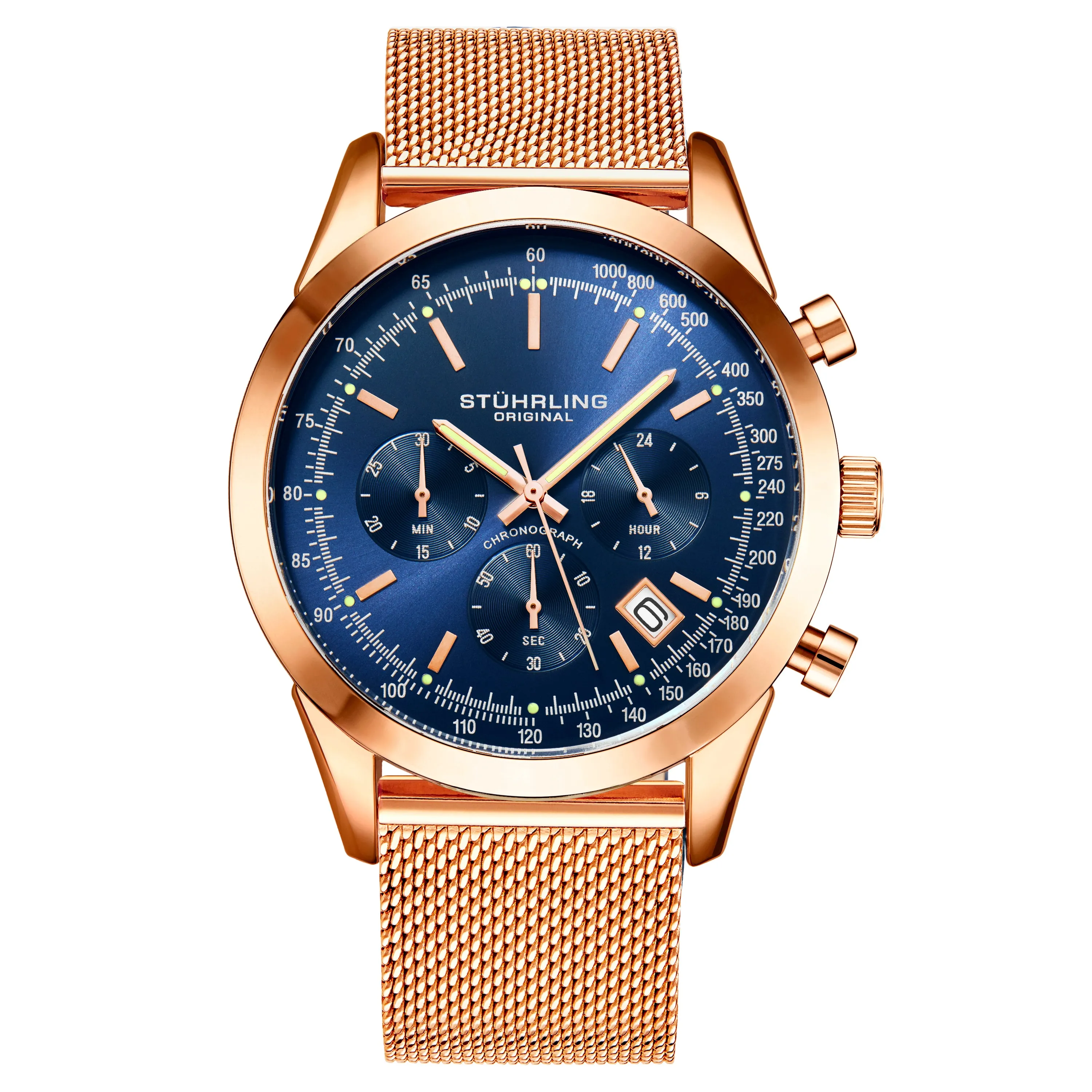 Preston 3975 Quartz 44mm Chronograph