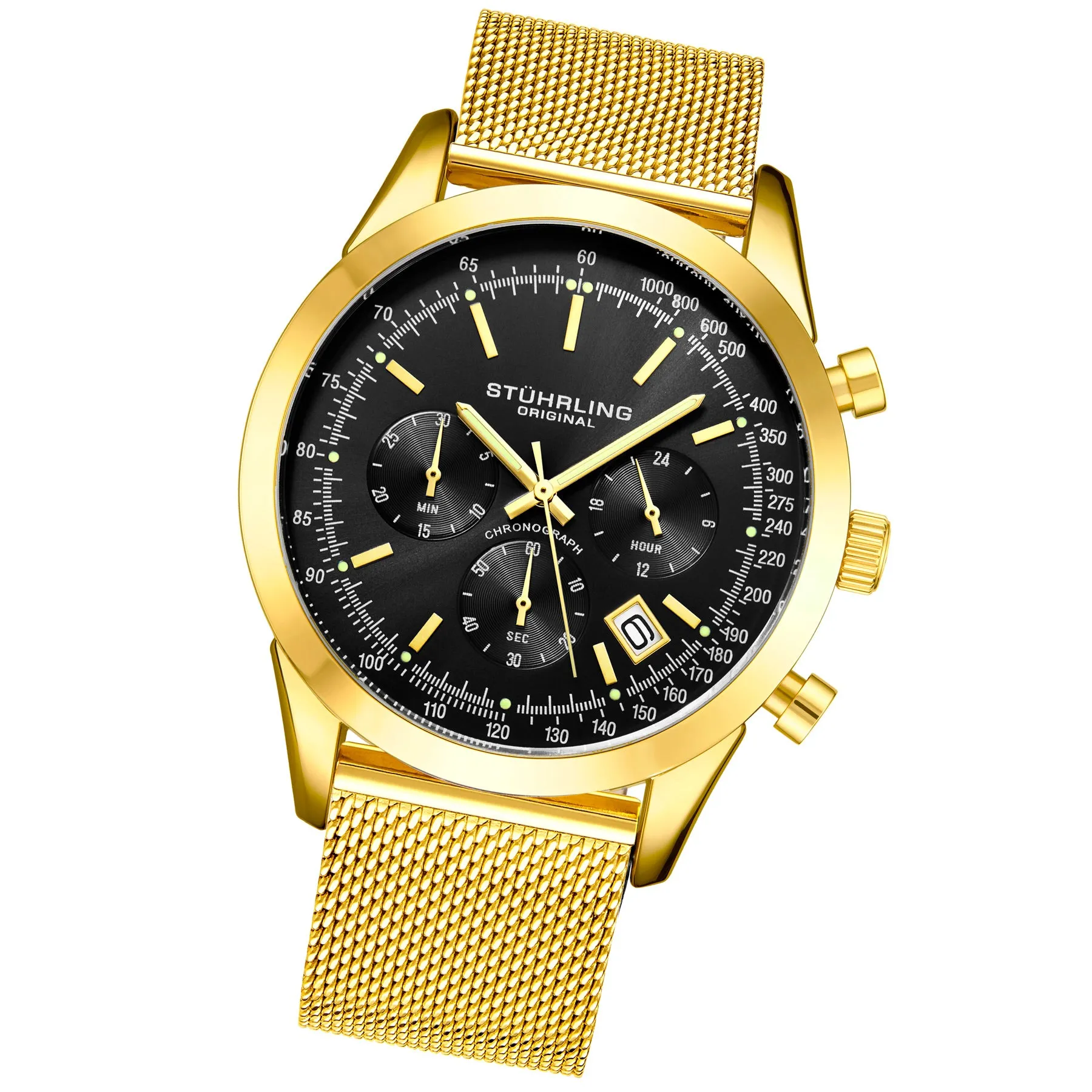 Preston 3975 Quartz 44mm Chronograph