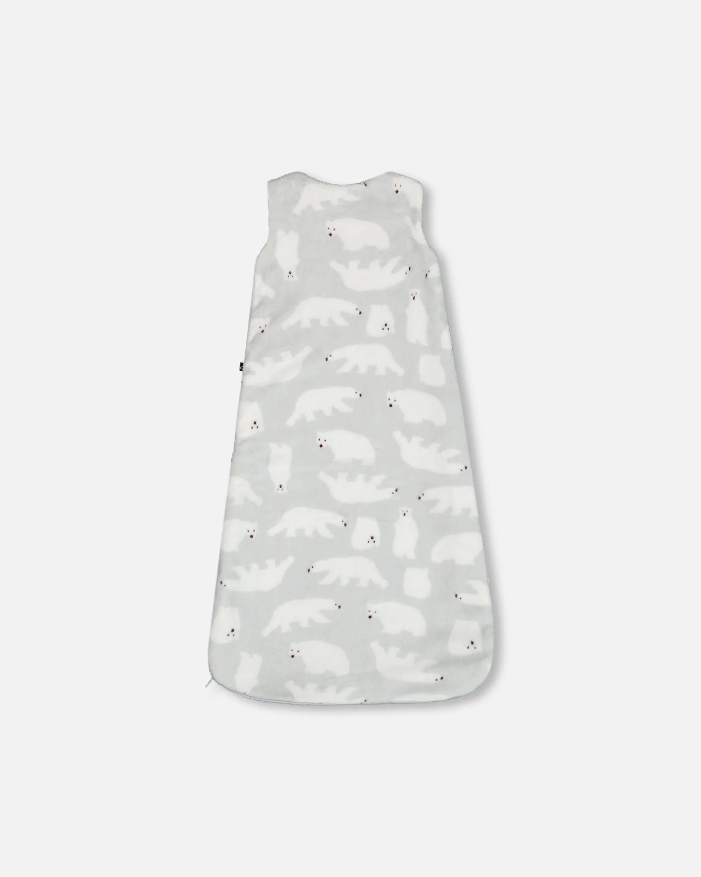 Printed Plush Sleep Sack Gray With Polar Bears