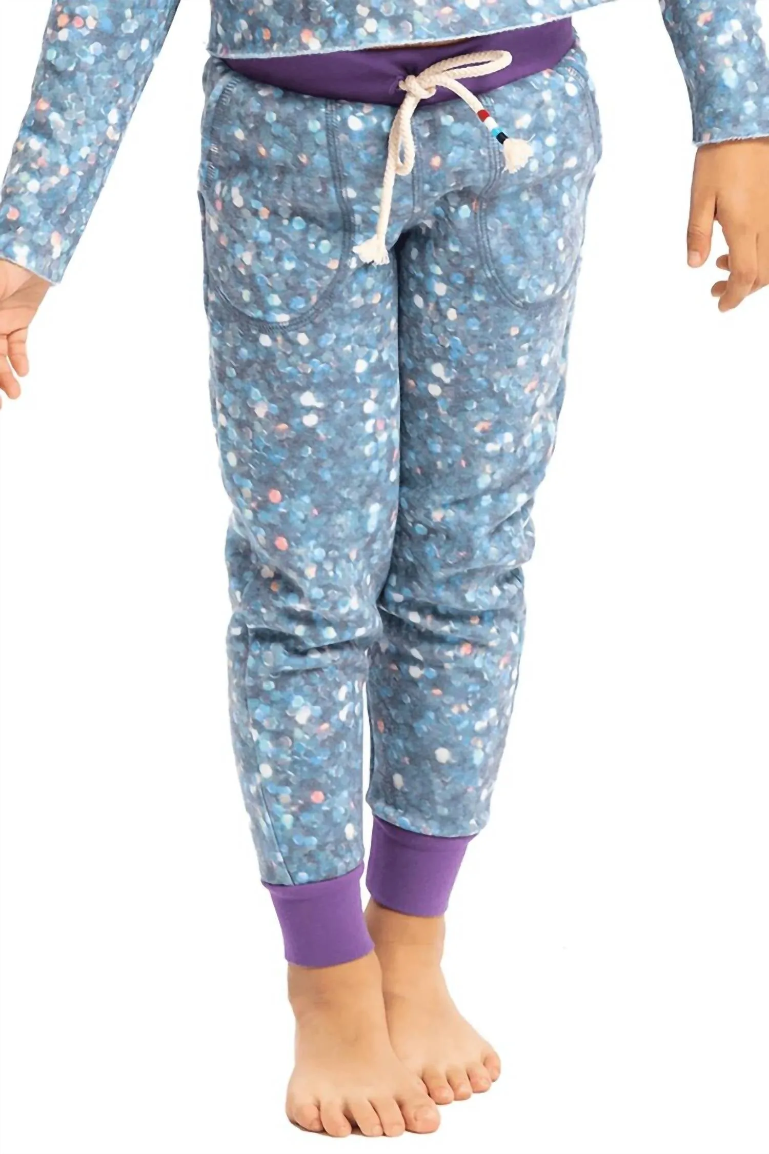 Pull On Jogger Pants In Glitterati