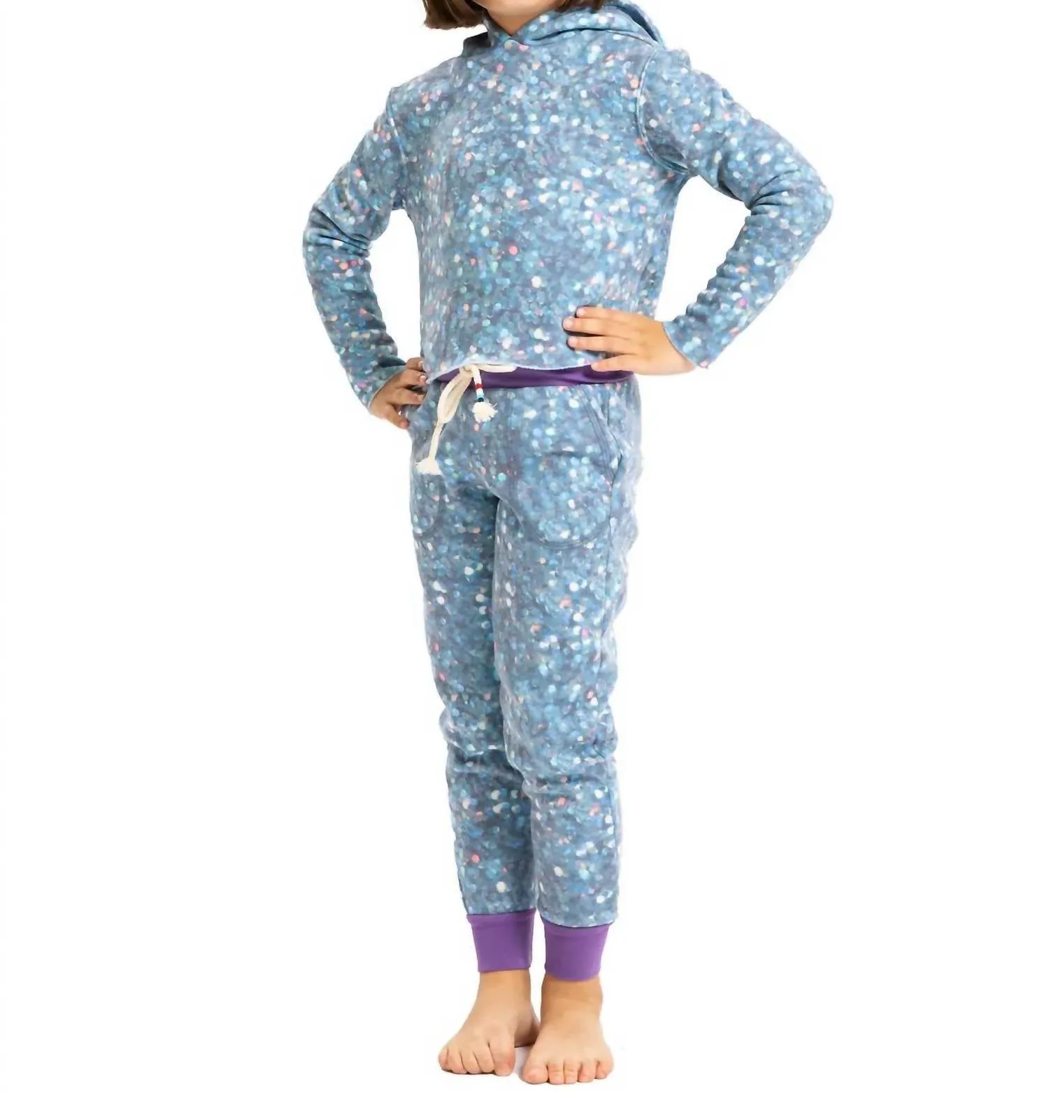 Pull On Jogger Pants In Glitterati