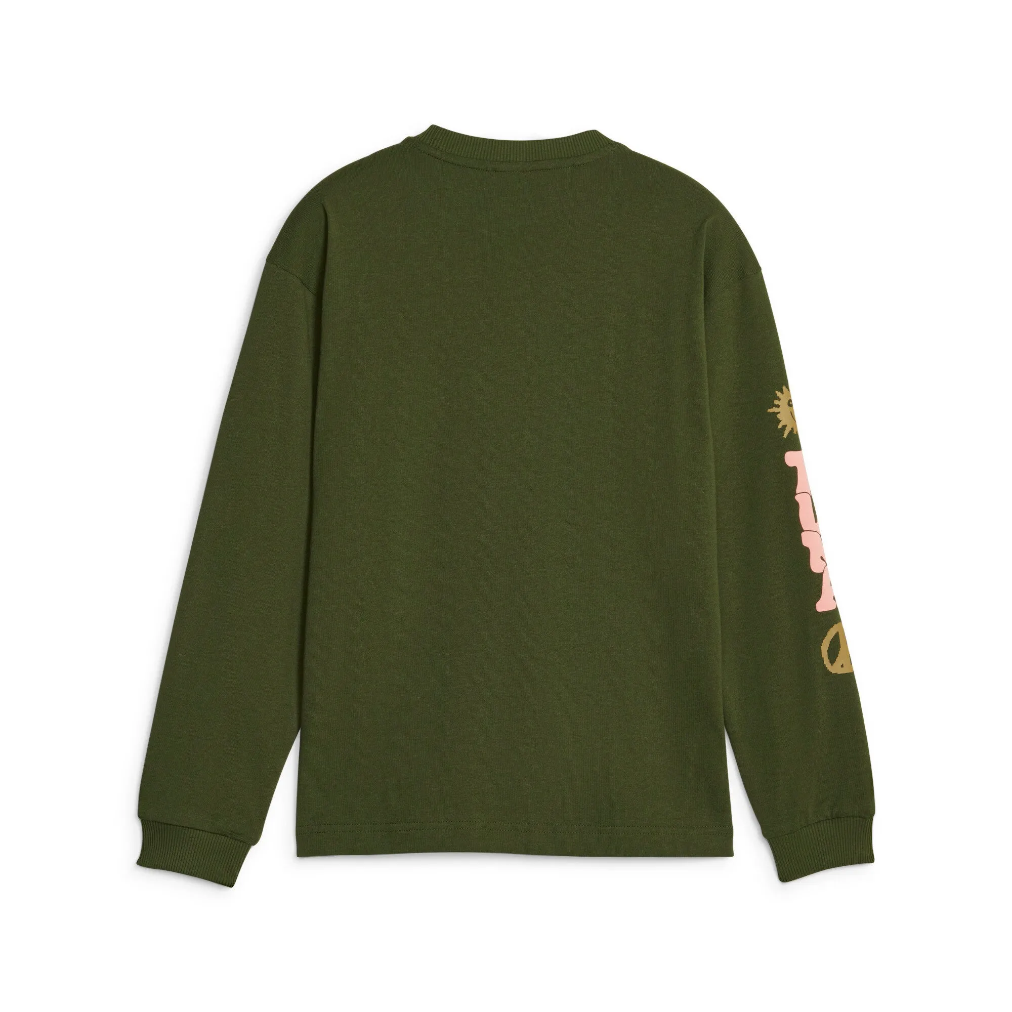 PUMA Big Kids' Downtown Graphic Long Sleeve Tee