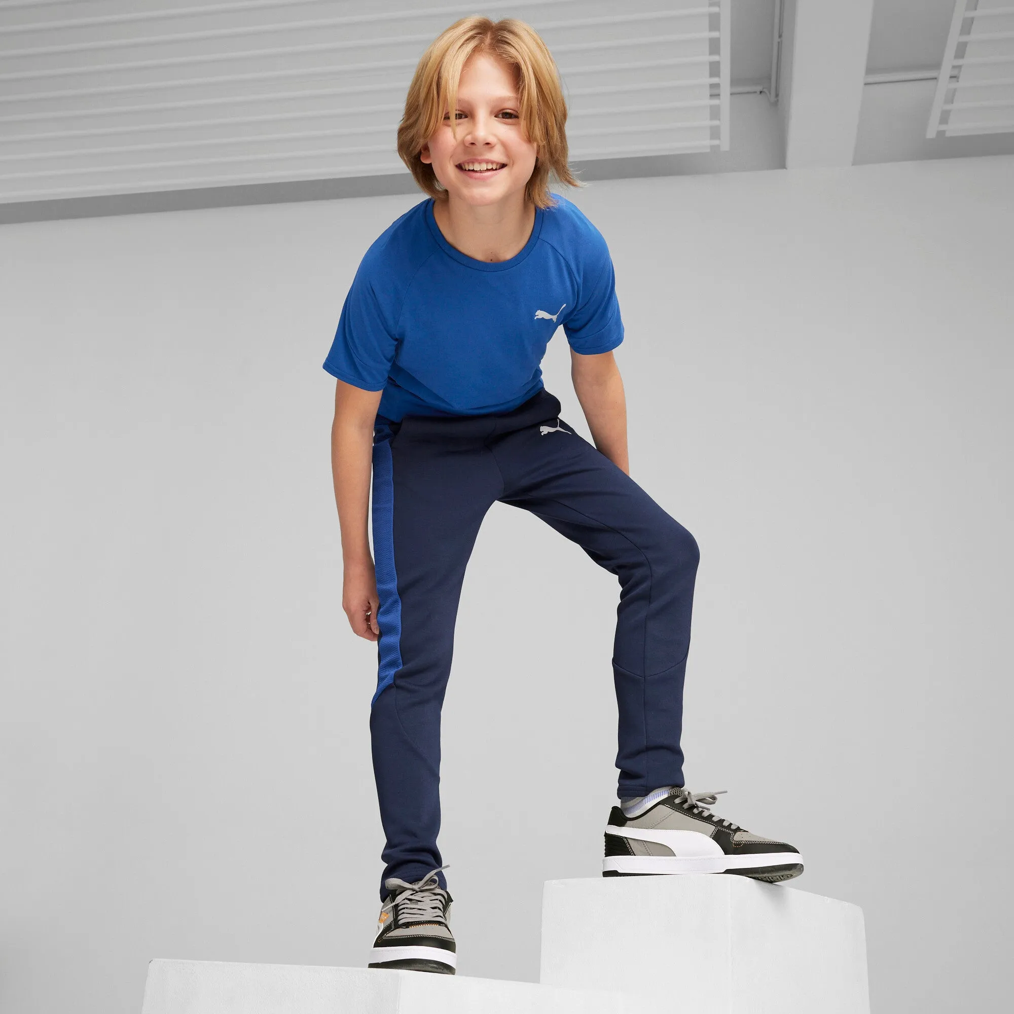 PUMA Big Kids' EVOSTRIPE Sweatpants