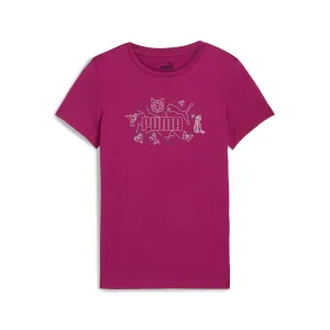 PUMA Big Kids' Girls' ESS  STARRY SAFARI Tee