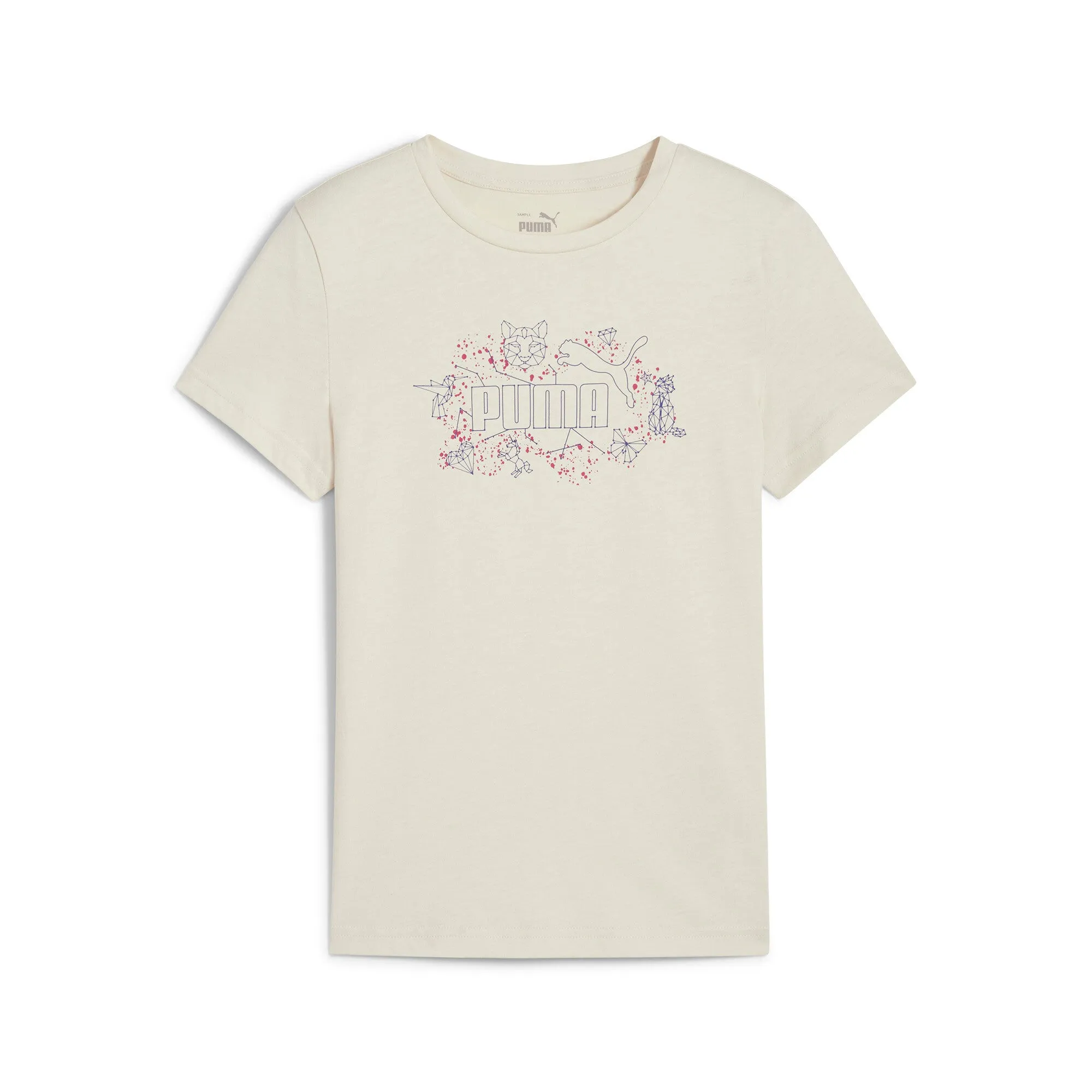PUMA Big Kids' Girls' ESS  STARRY SAFARI Tee