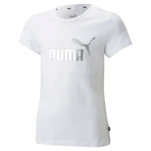 PUMA Big Kids' Girls' Essentials  Logo Tee