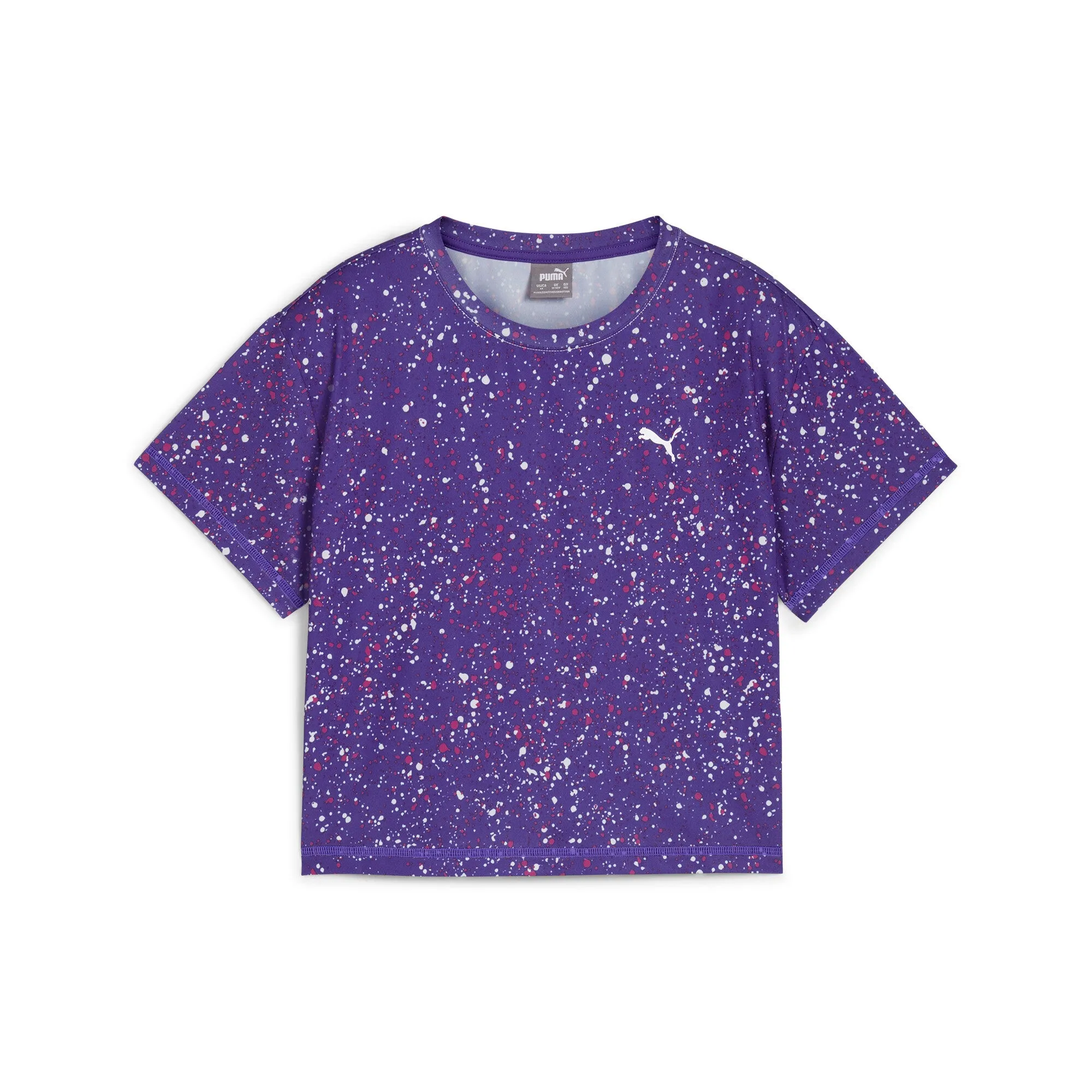 PUMA Big Kids' Girls' TRAIN FAVORITE Short Length Tee