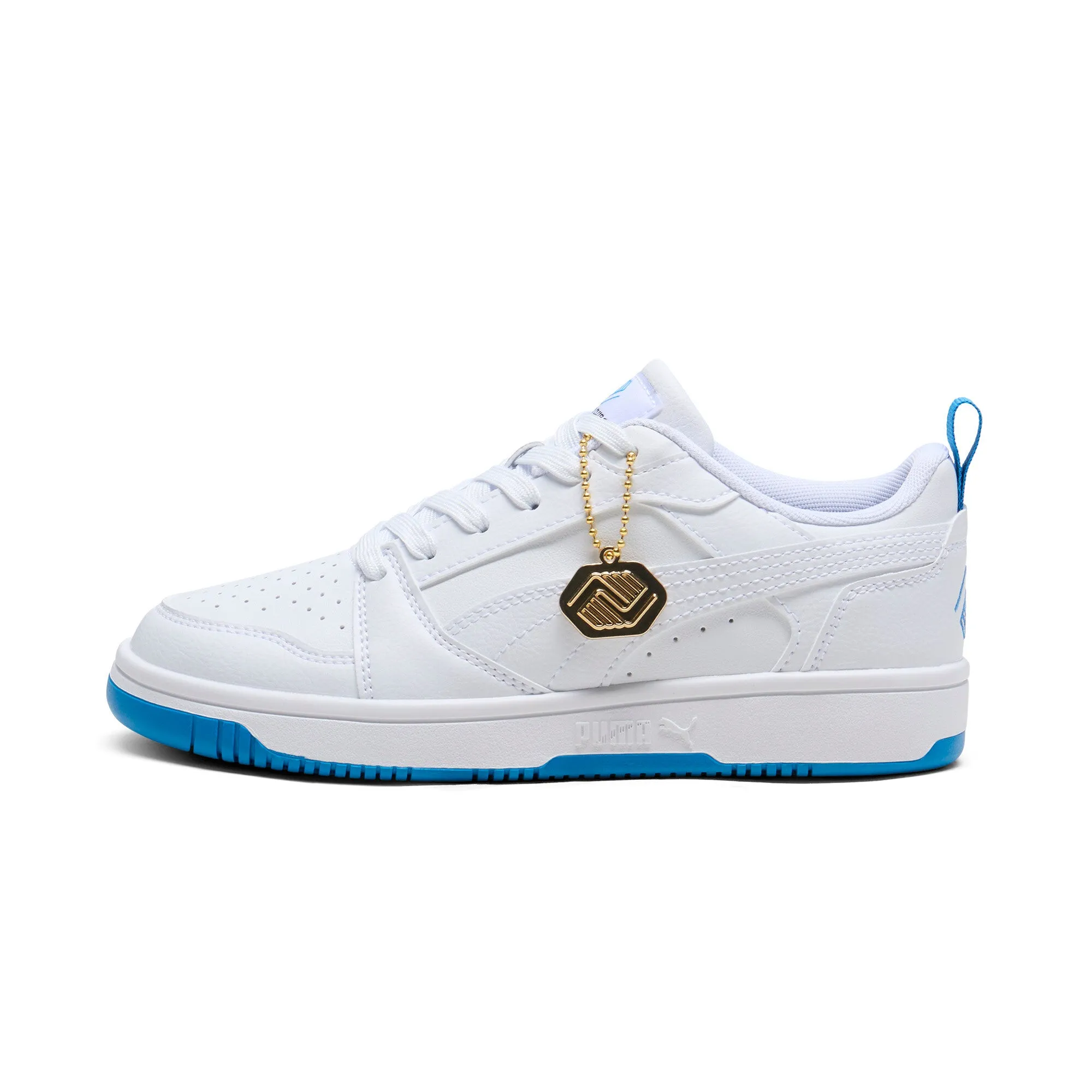 PUMA Big Kids' Rebound V6 Low Boys and Girls Club Shoes