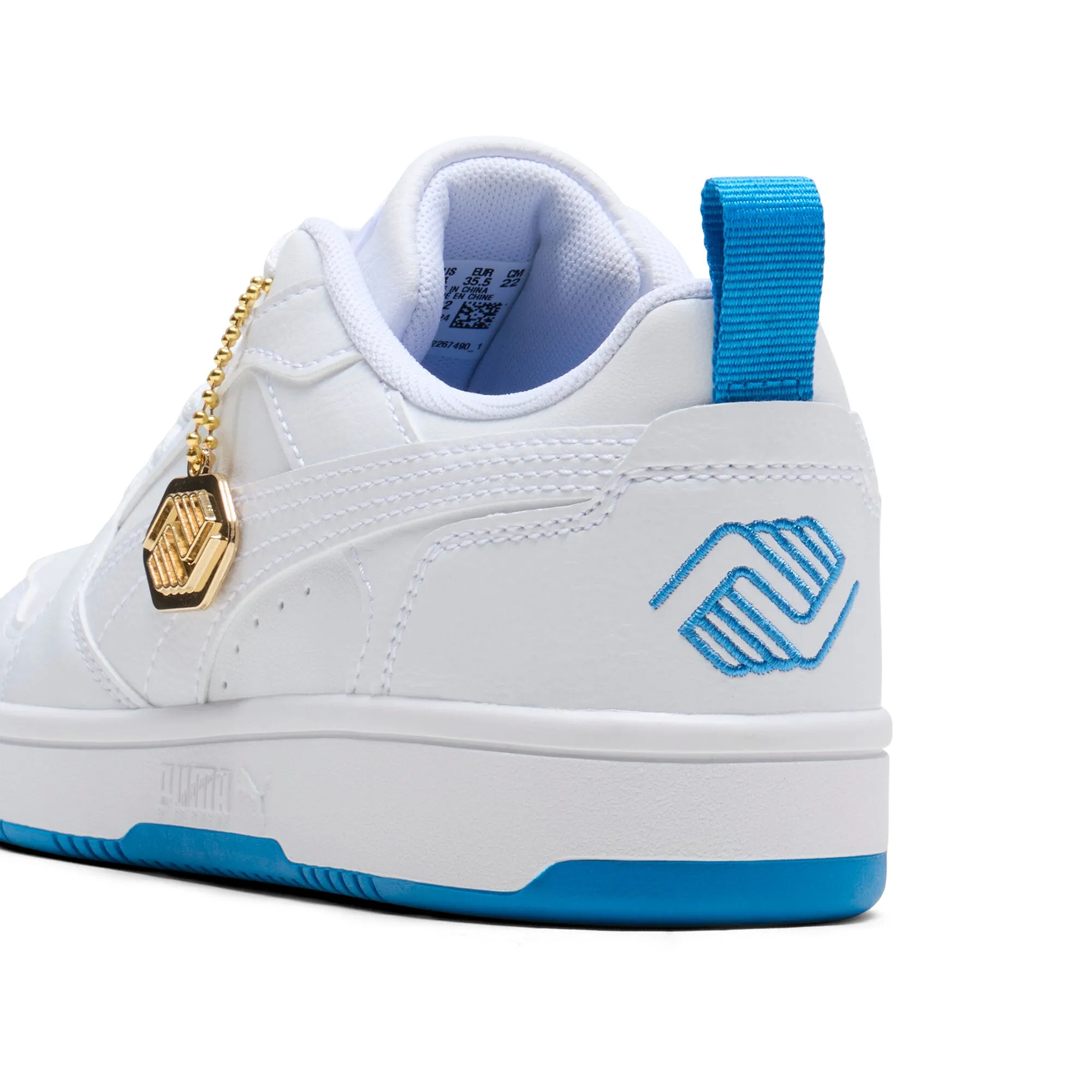 PUMA Big Kids' Rebound V6 Low Boys and Girls Club Shoes