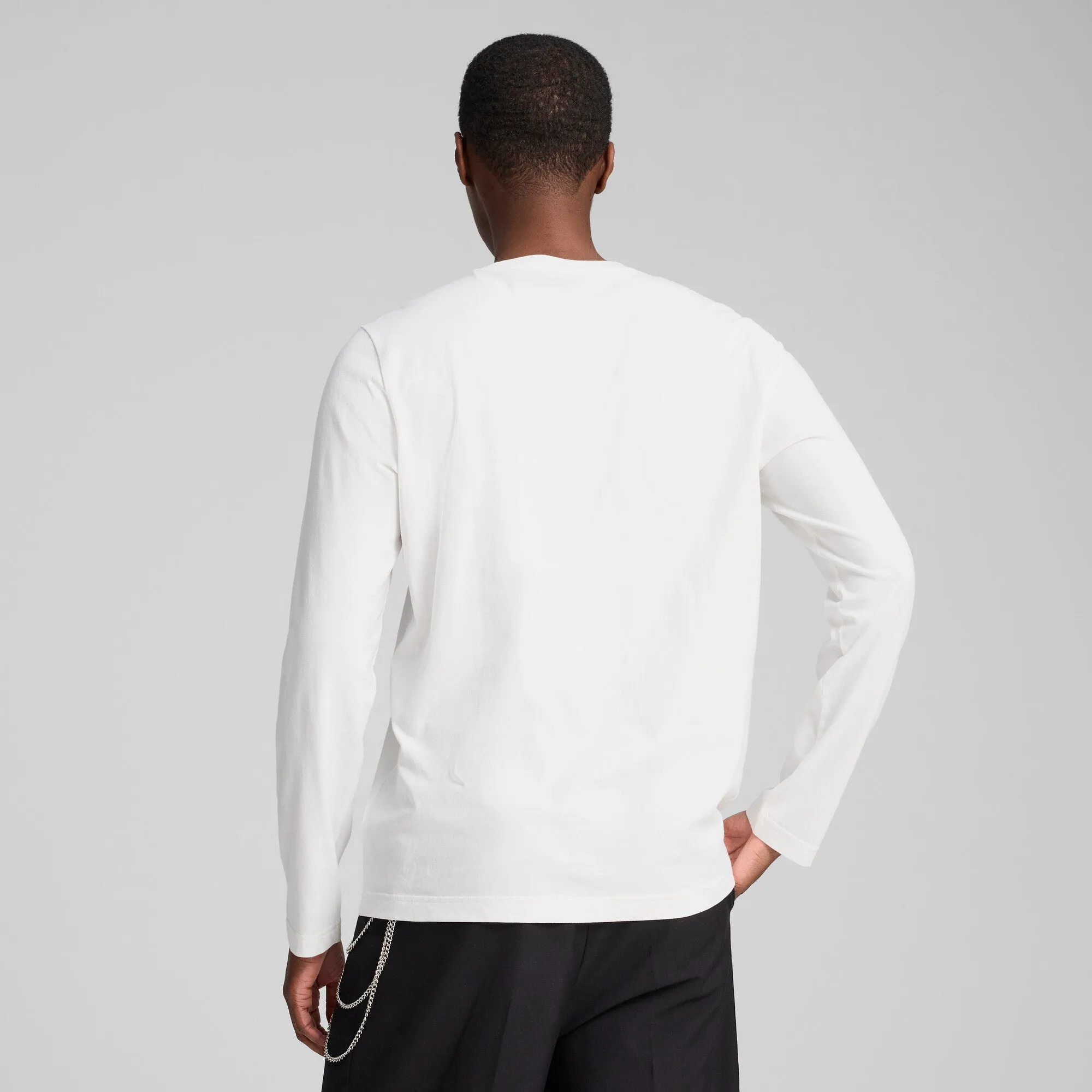 PUMA Men's Essentials No. 1 Logo Long Sleeve Tee