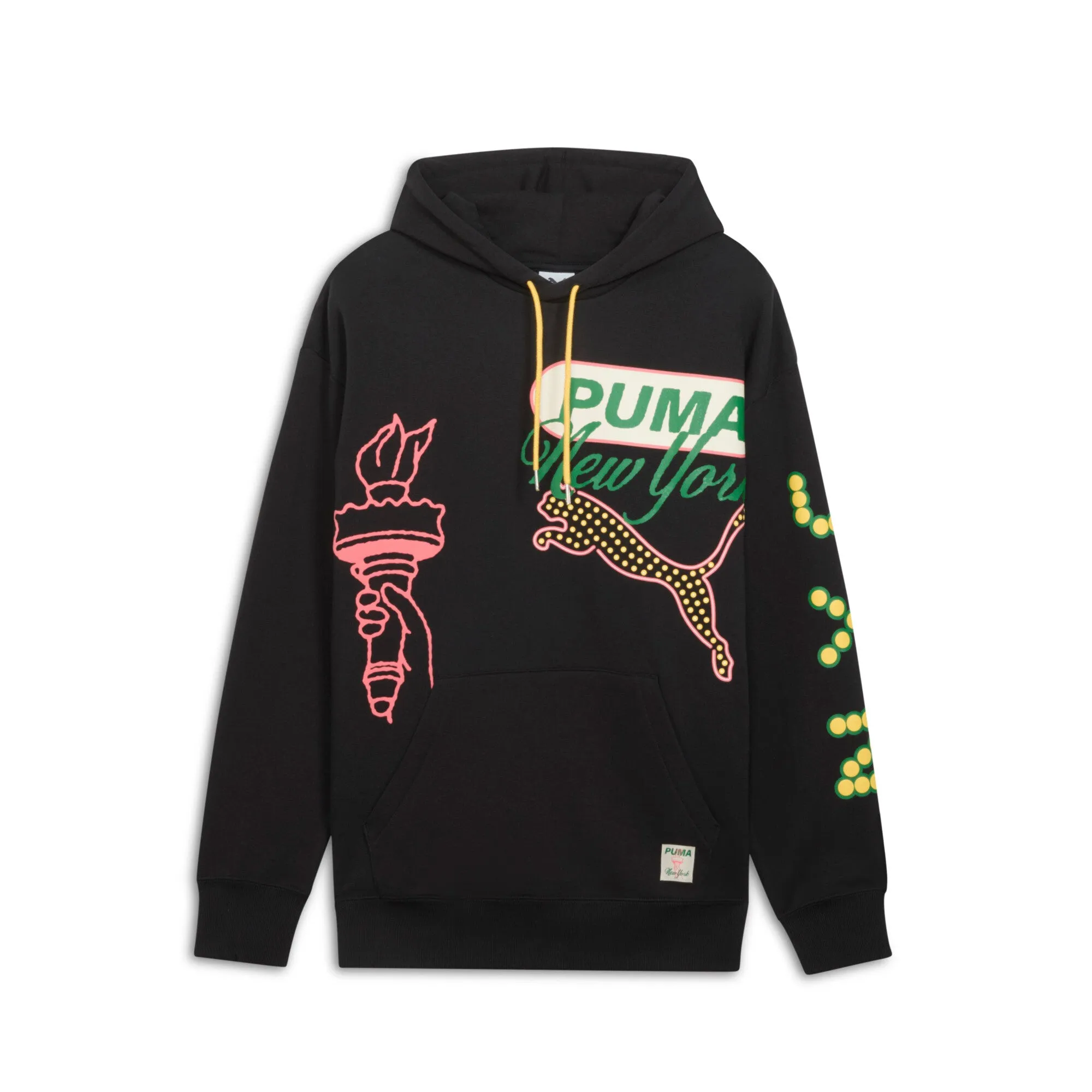 PUMA Men's Wardrobe Essentials Bright Lights NYC Flagship Hoodie