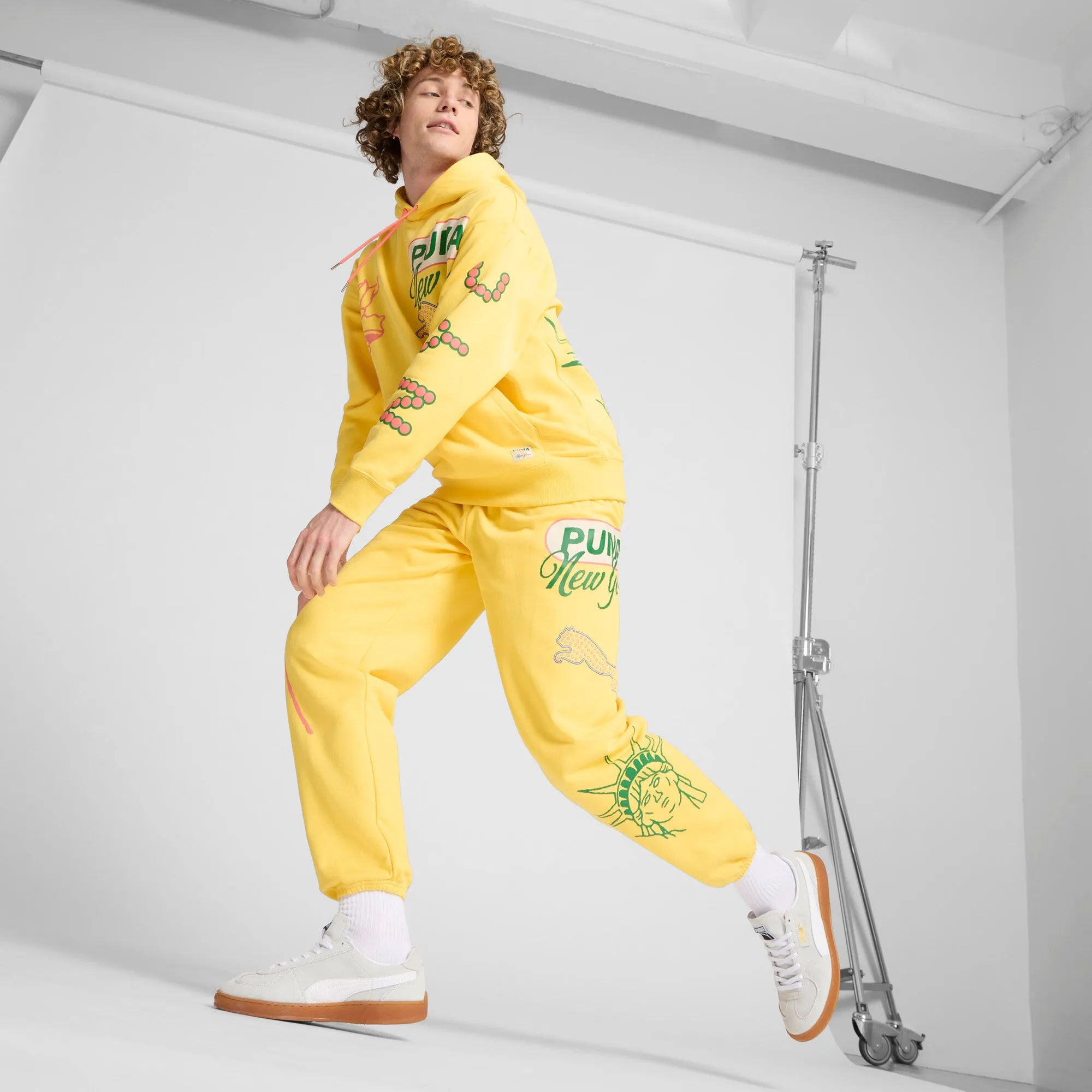 PUMA Men's Wardrobe Essentials Bright Lights NYC Flagship Hoodie