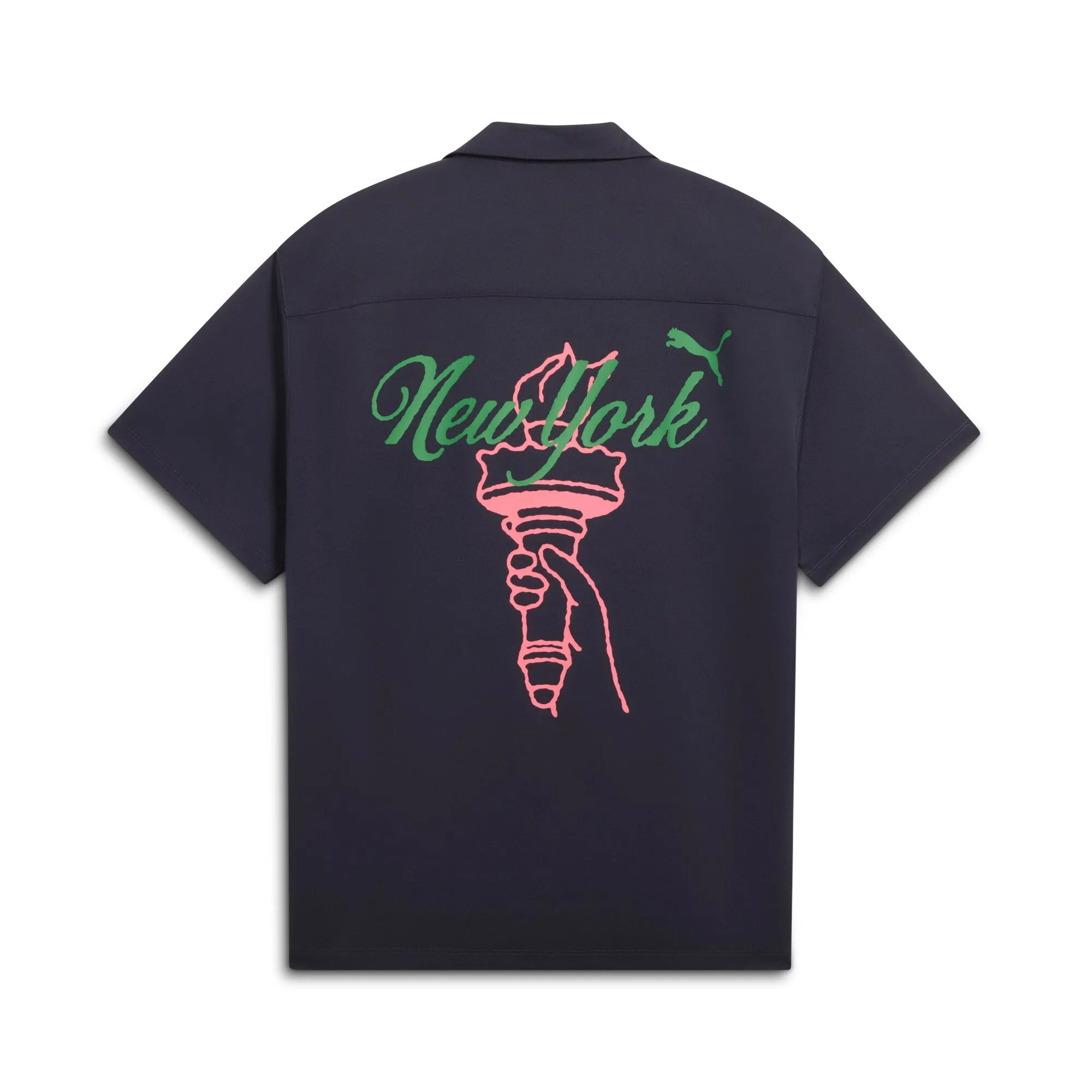 PUMA Men's Wardrobe Essentials Bright Lights NYC Flagship Relaxed Tee