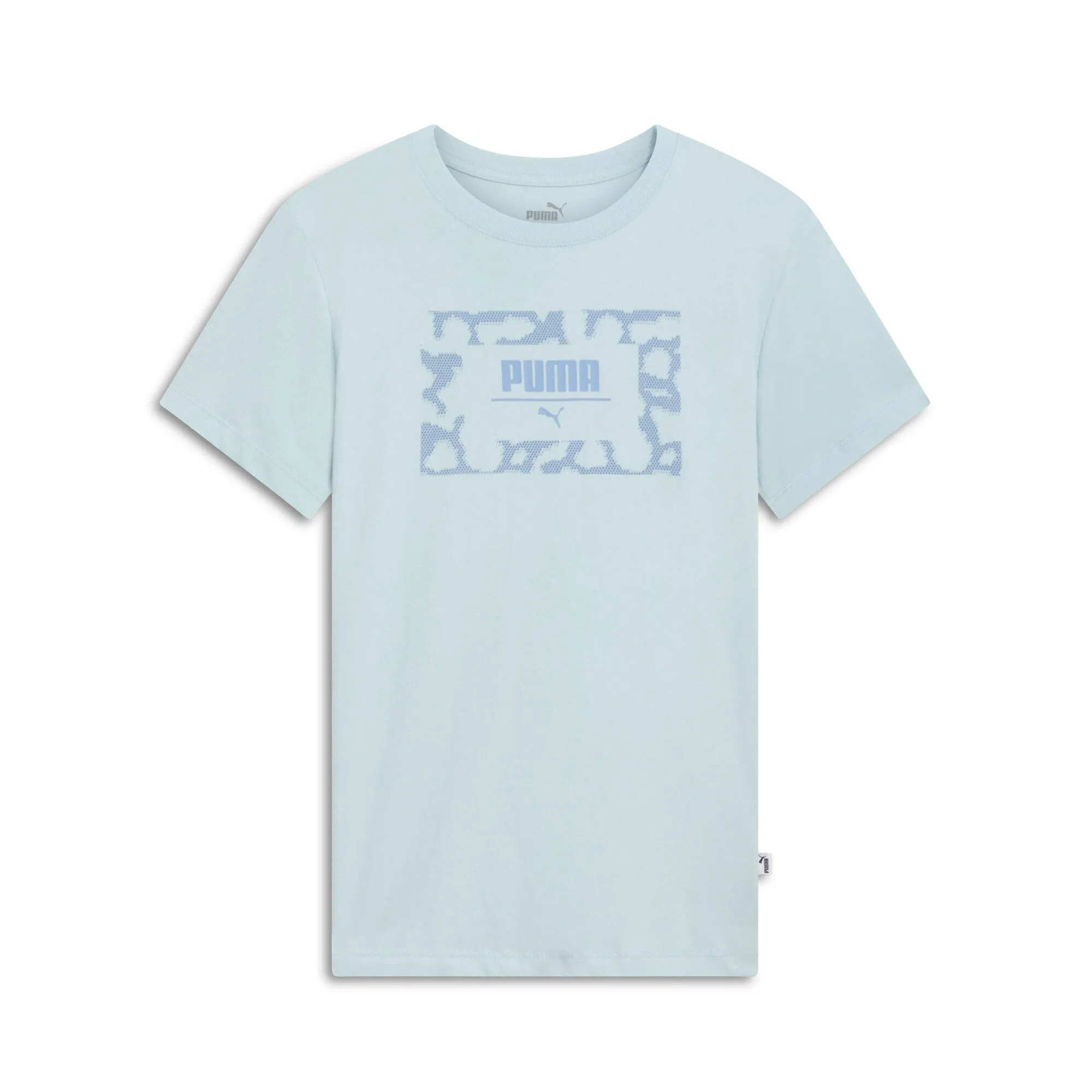 PUMA Women's Cheetah Box Logo Tee