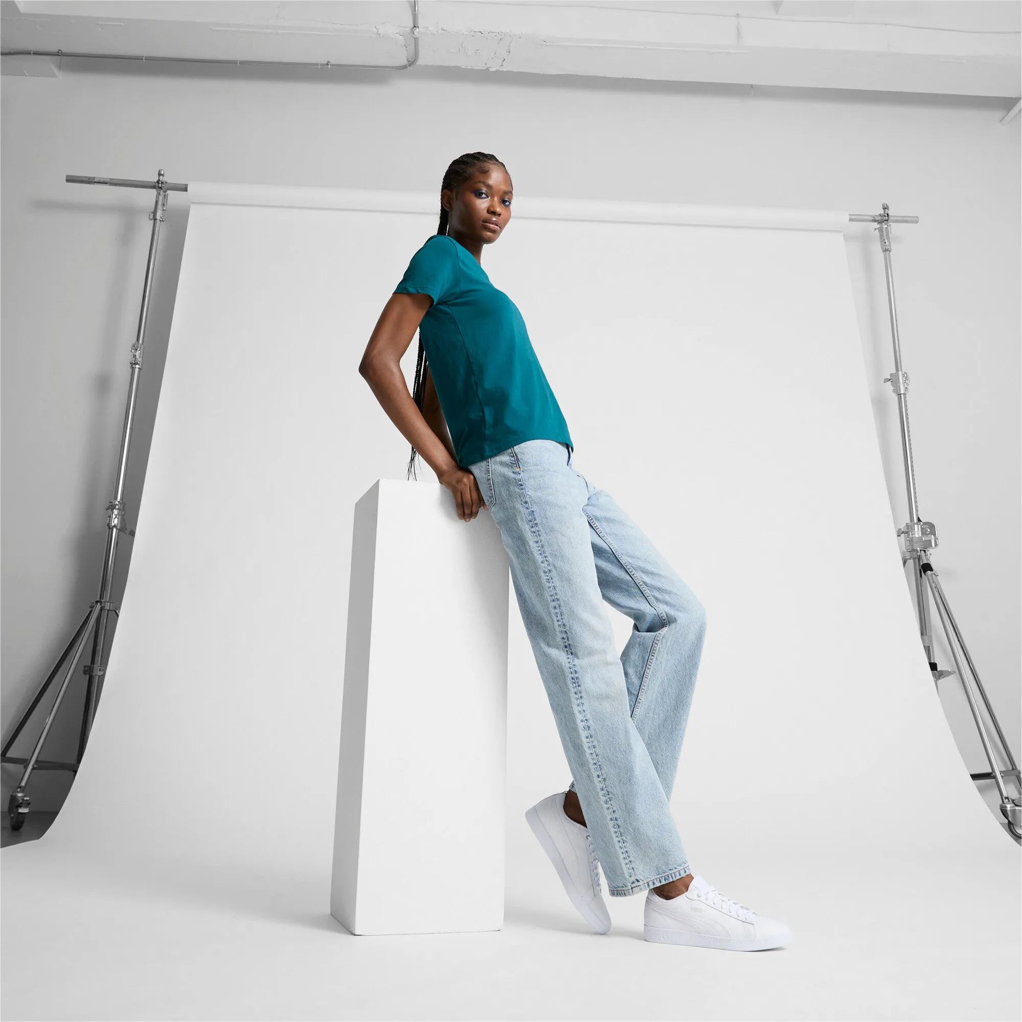 PUMA Women's ESSENTIALS Small Logo Tee