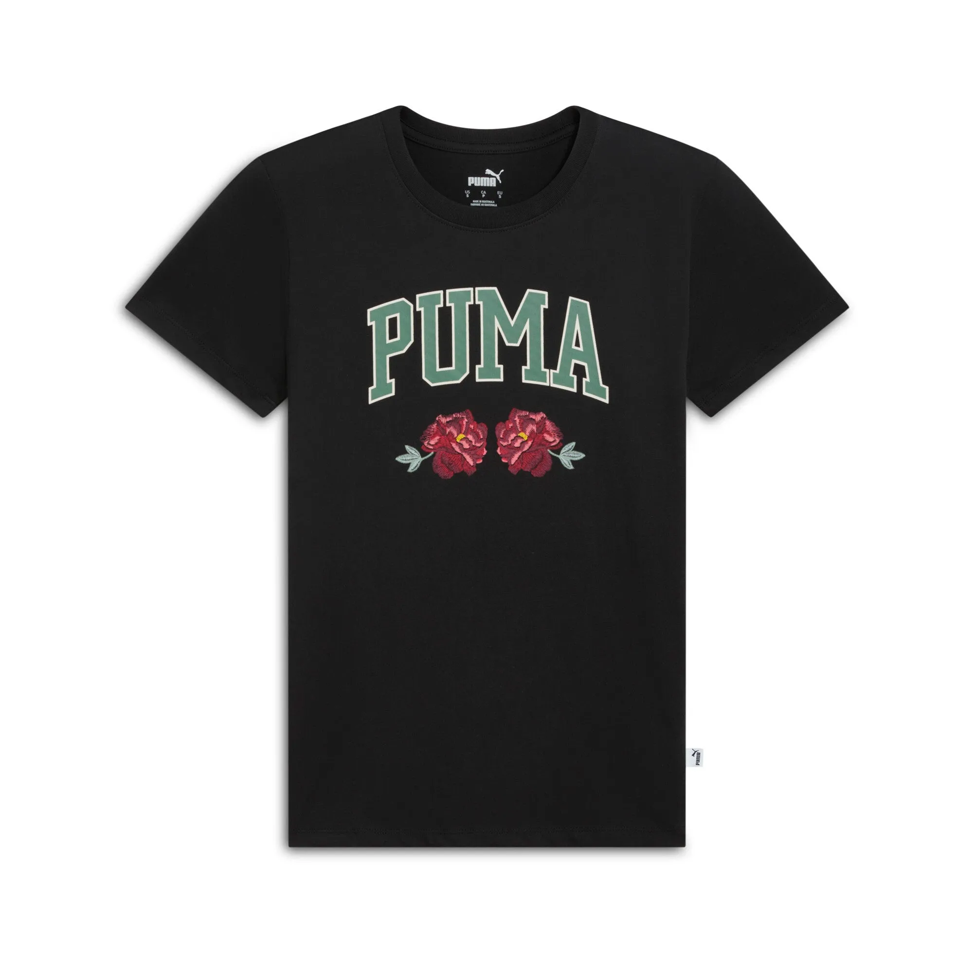 PUMA Women's Floral Faux Embroidery Tee