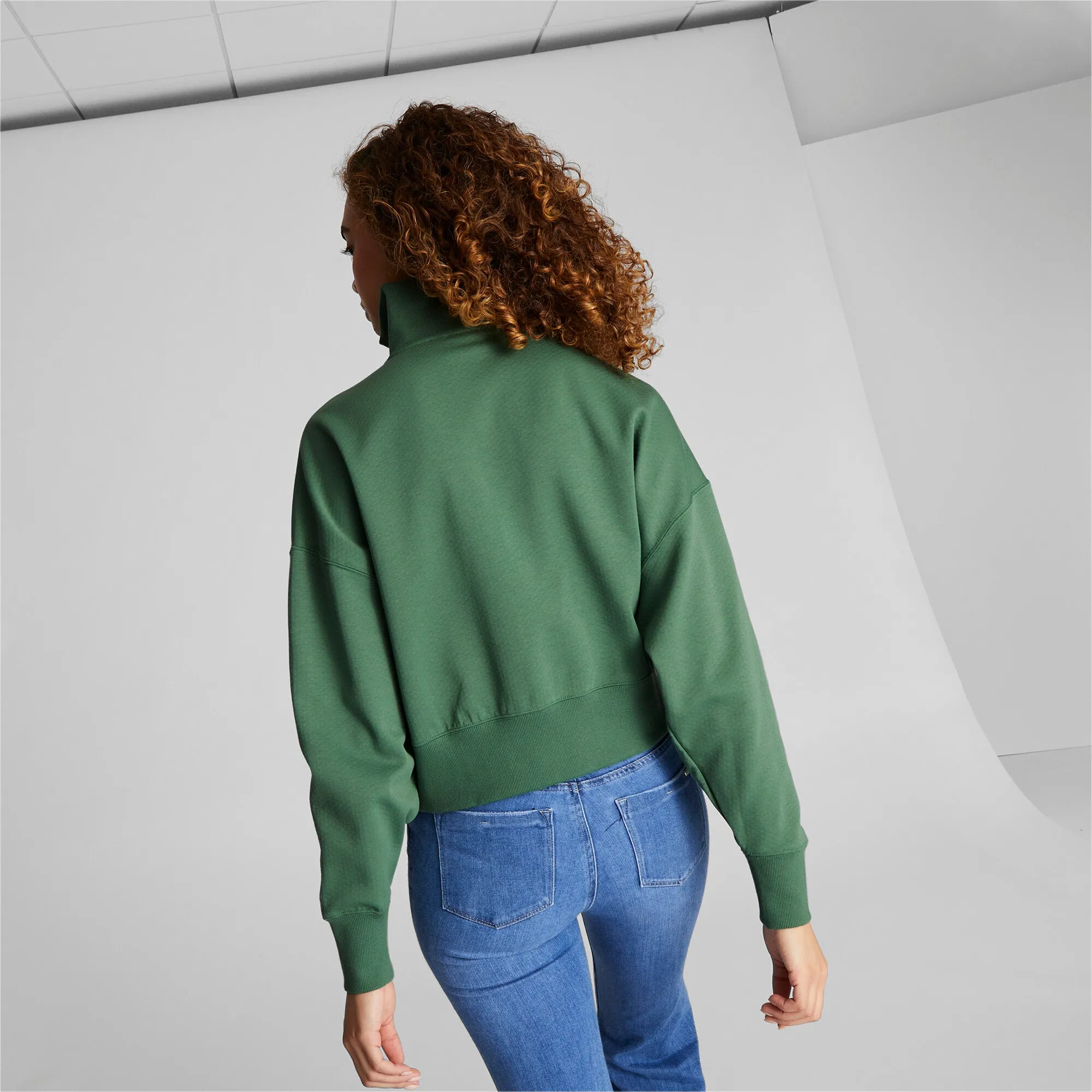PUMA Women's Infuse Half-Zip Oversized Sweatshirt