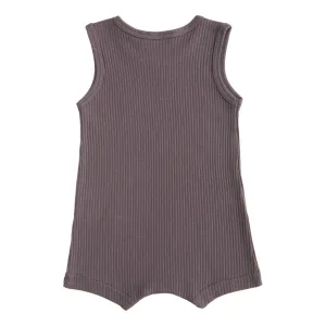 Purple Plum Sleeveless Modal Romper