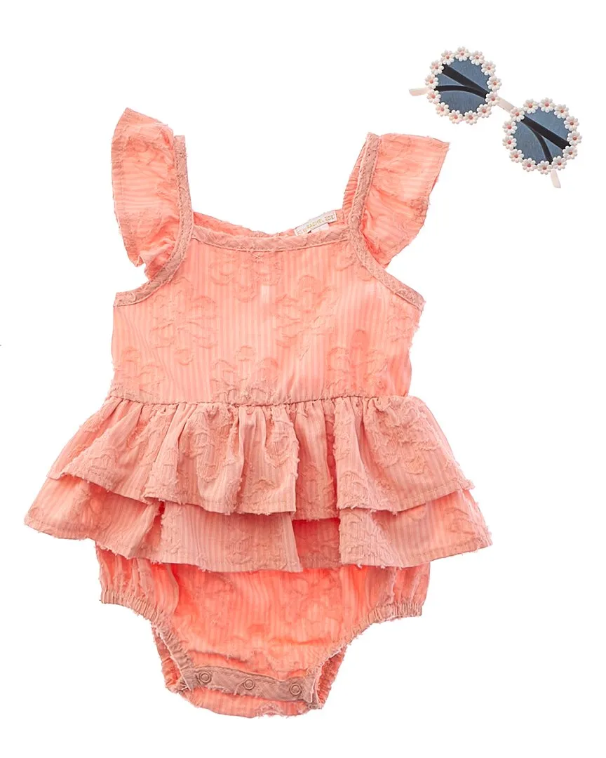 Rachel Zoe 2pc Popover Woven Dress with Sunglasses