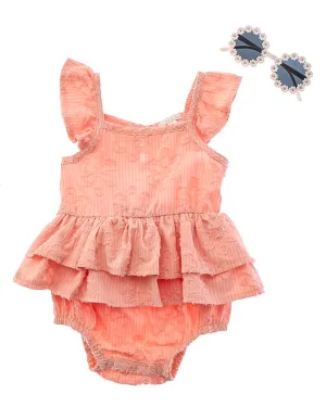 Rachel Zoe 2pc Popover Woven Dress with Sunglasses