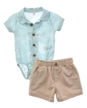 Rachel Zoe 3pc Short Set with Sunglasses