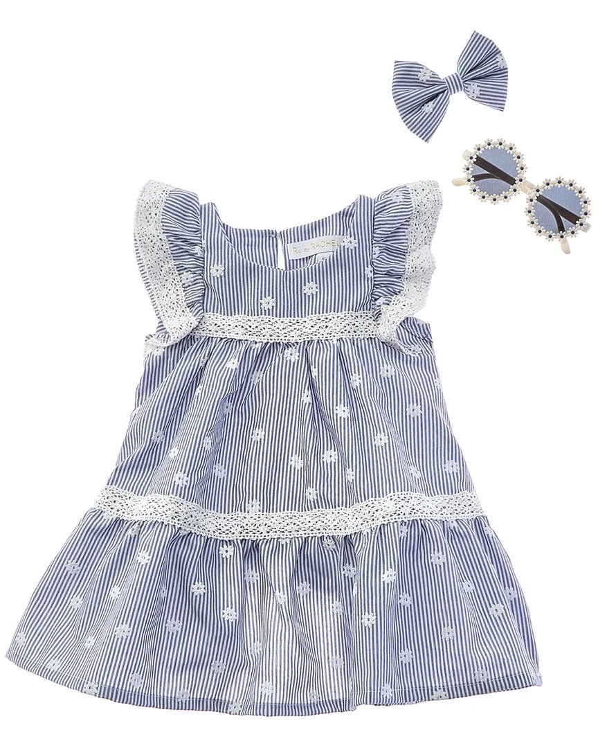 Rachel Zoe 3pc Woven Dress Set with Sunglasses