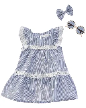 Rachel Zoe 3pc Woven Dress Set with Sunglasses