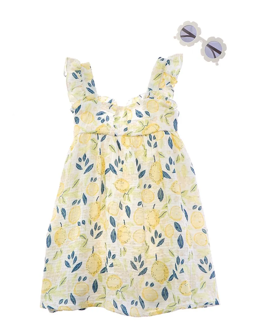 Rachel Zoe Printed Dobby Dress Set with Sunglasses