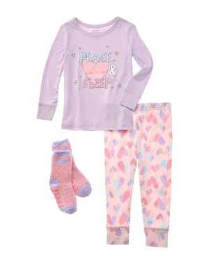 Rene Rofe 3pc Snuggle Up 2pc Snug Fit Pajama Set