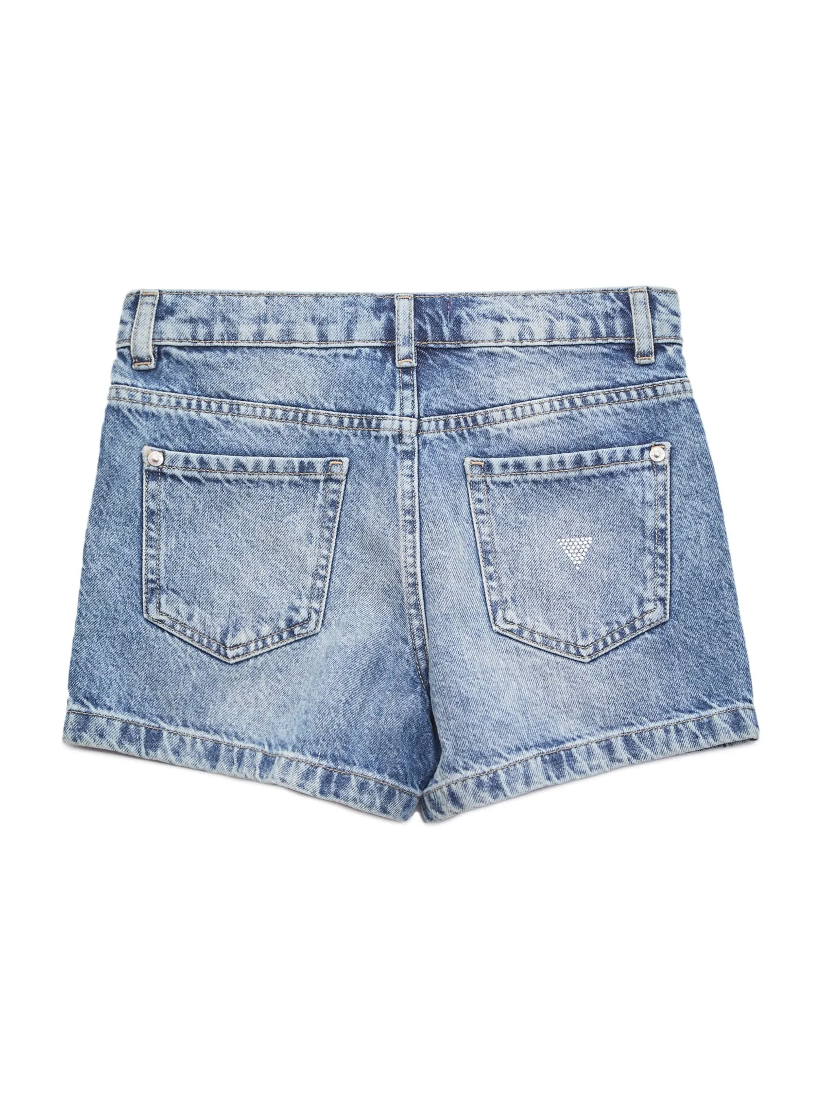 Rhinestone Denim Shorts (7-14)
