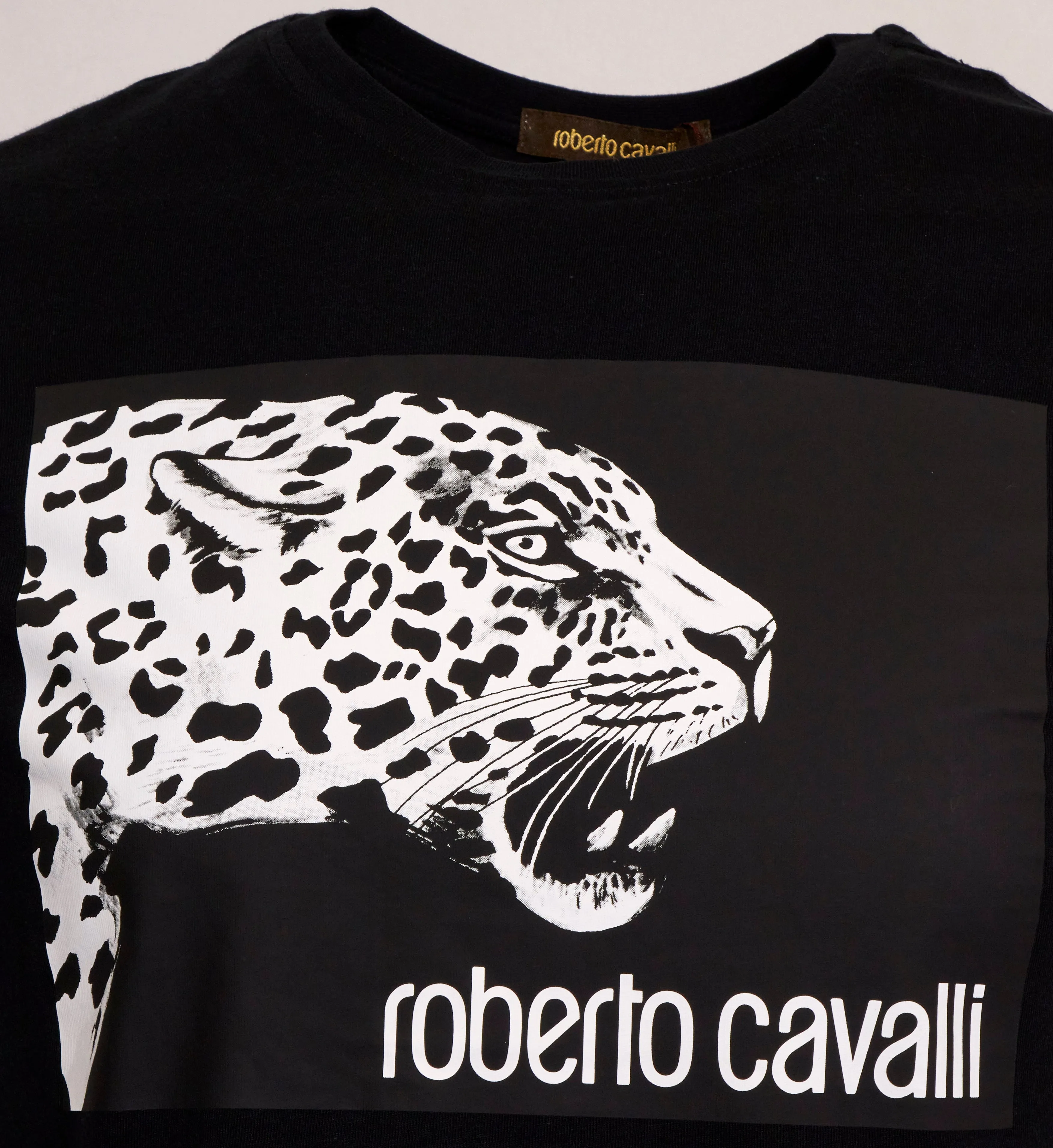 Roberto Cavalli Mens Black T-Shirt