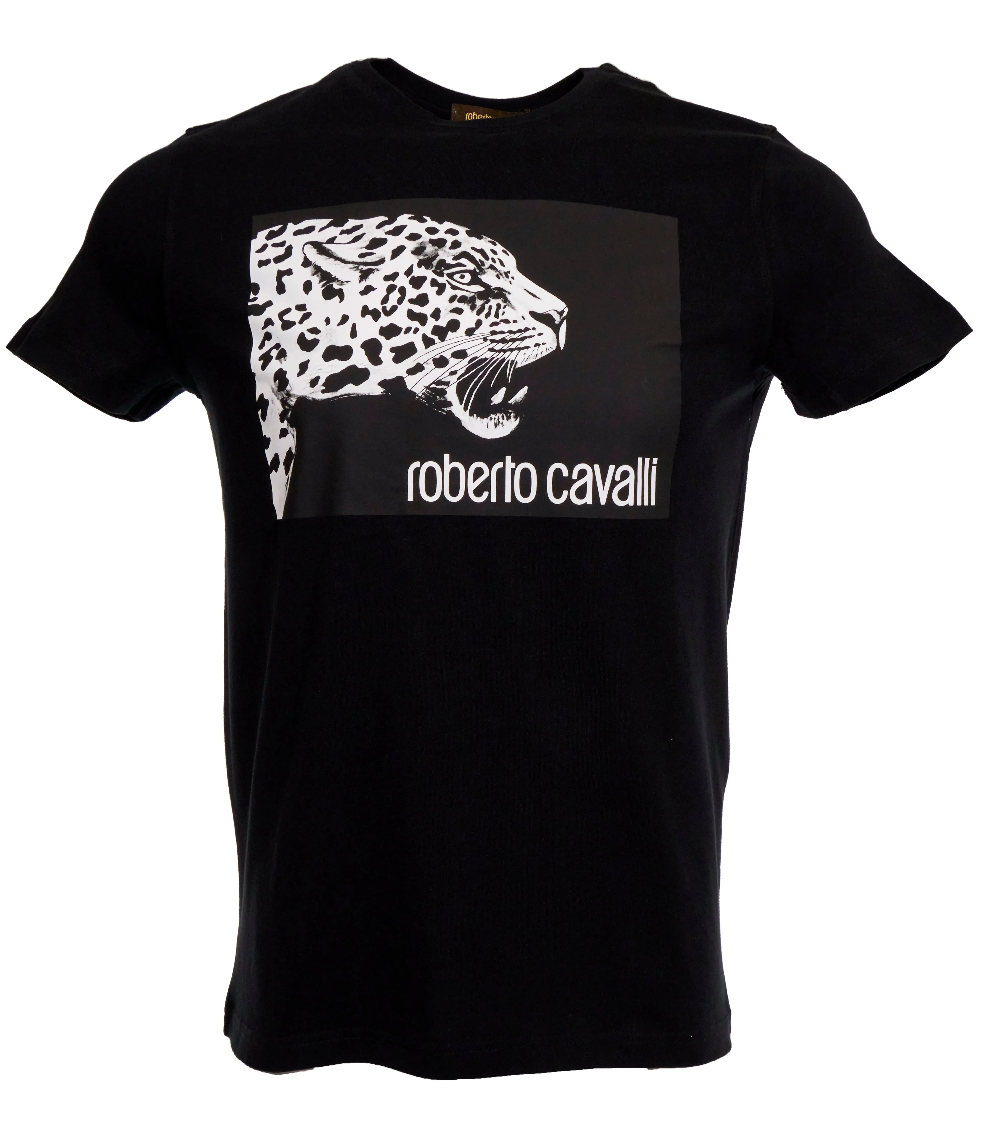 Roberto Cavalli Mens Black T-Shirt