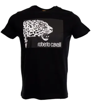 Roberto Cavalli Mens Black T-Shirt