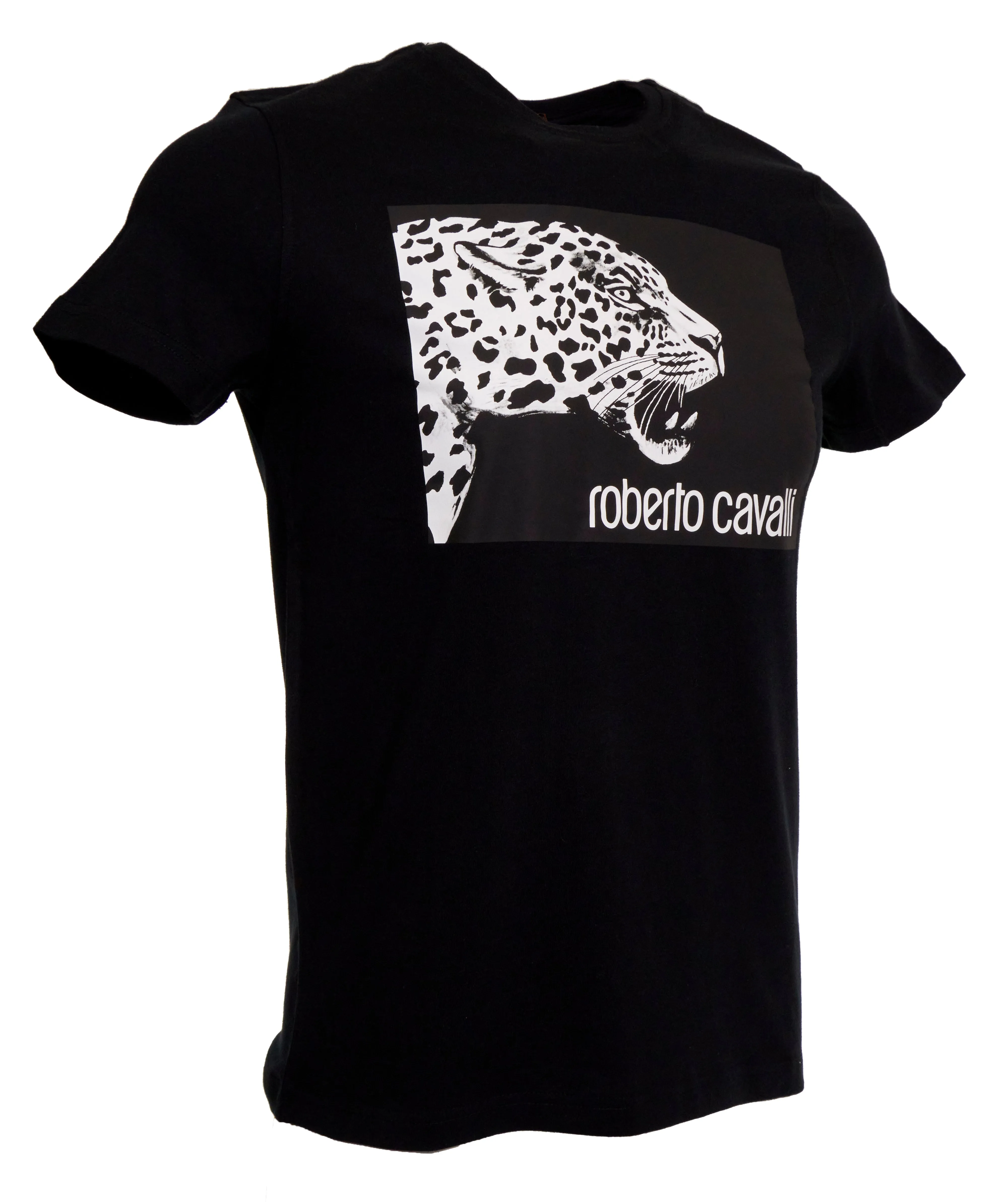 Roberto Cavalli Mens Black T-Shirt