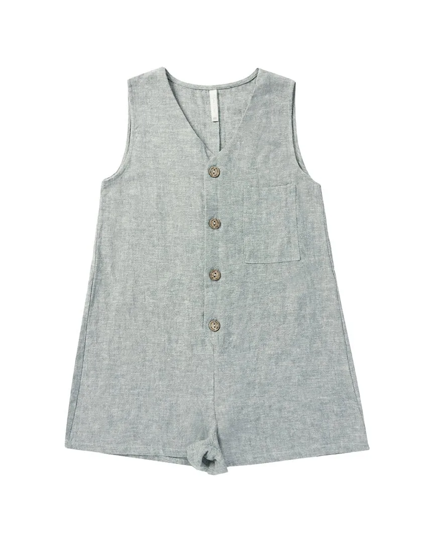 Rylee   Cru Collective Amari Linen-Blend Romper