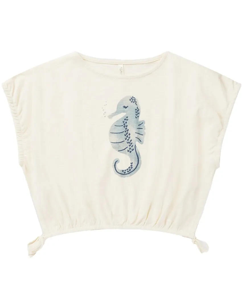 Rylee   Cru Collective Cropped Cinched T-Shirt