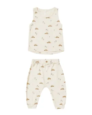 Rylee   Cru Collective Tank & Slouch Pant Set