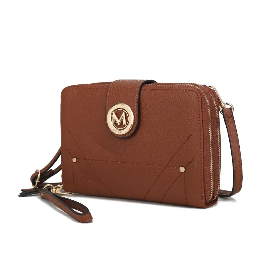 Sage Cell-phone - Wallet Crossbody Bag with Optional Wristlet