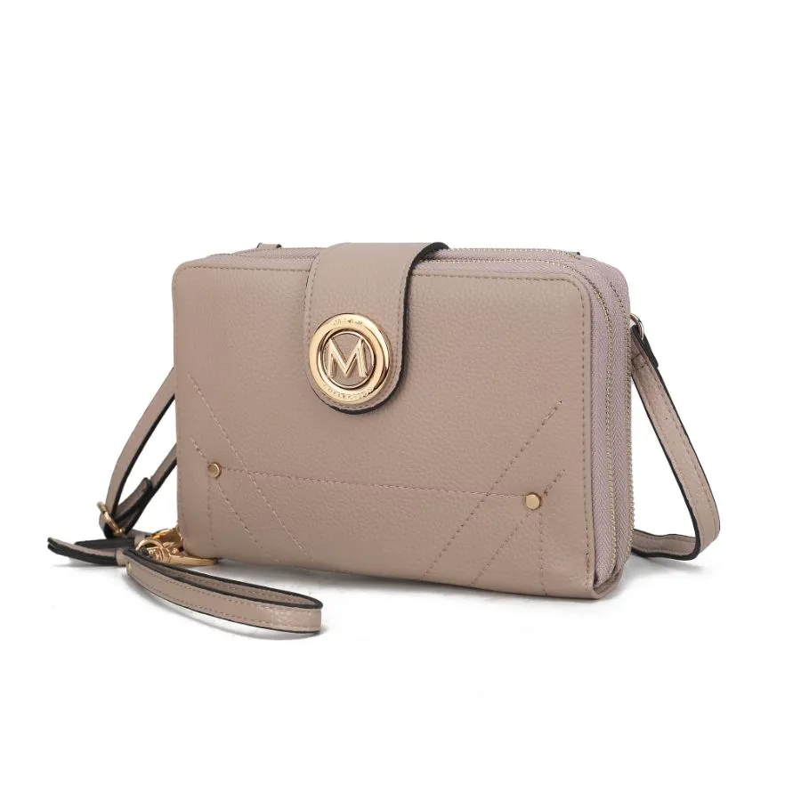 Sage Cell-phone - Wallet Crossbody Bag with Optional Wristlet