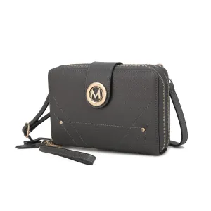 Sage Cell-phone - Wallet Crossbody Bag with Optional Wristlet