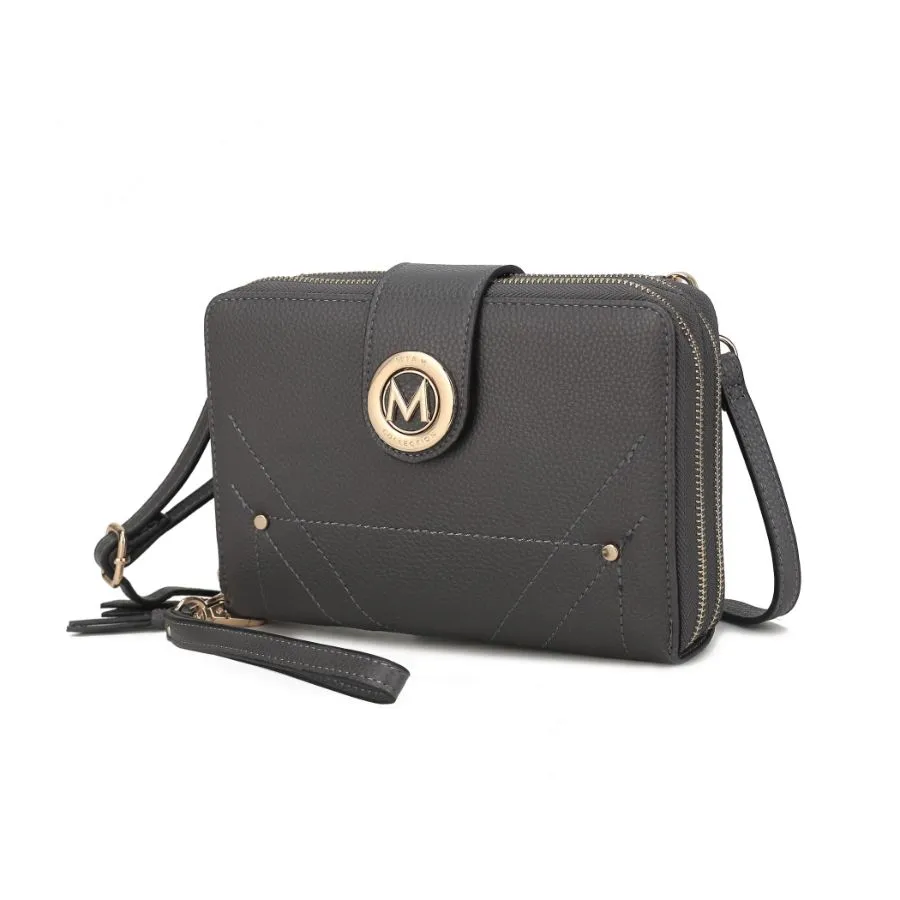 Sage Cell-phone - Wallet Crossbody Bag with Optional Wristlet