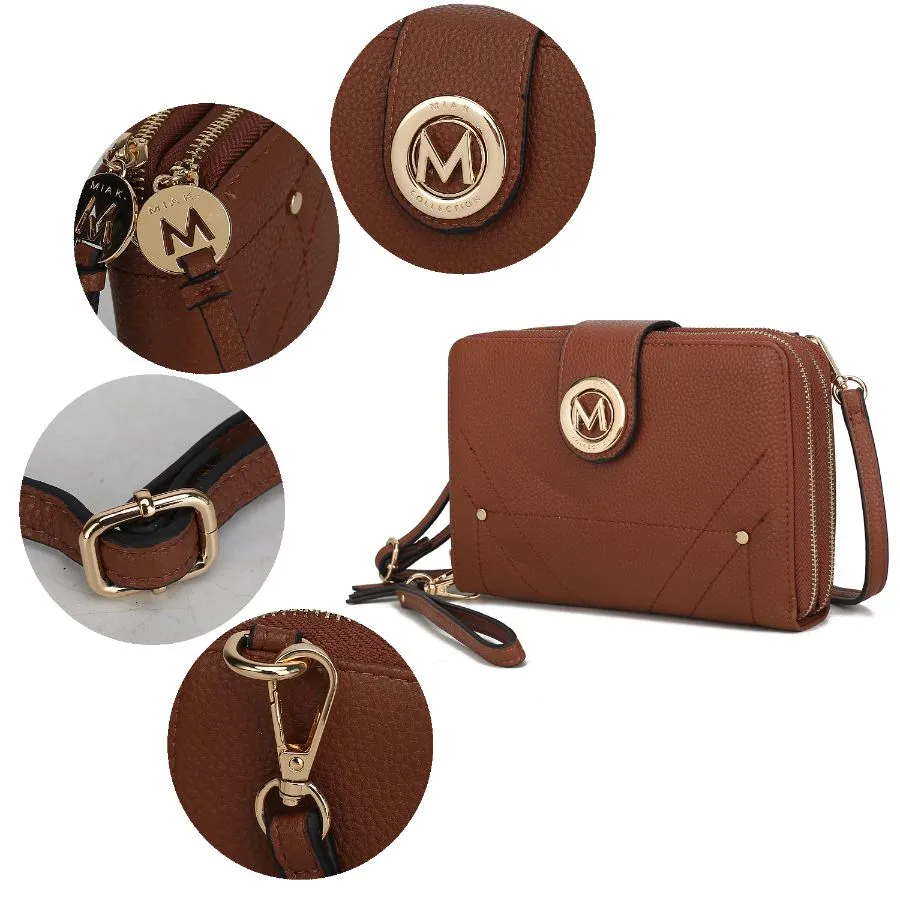 Sage Cell-phone - Wallet Crossbody Bag with Optional Wristlet